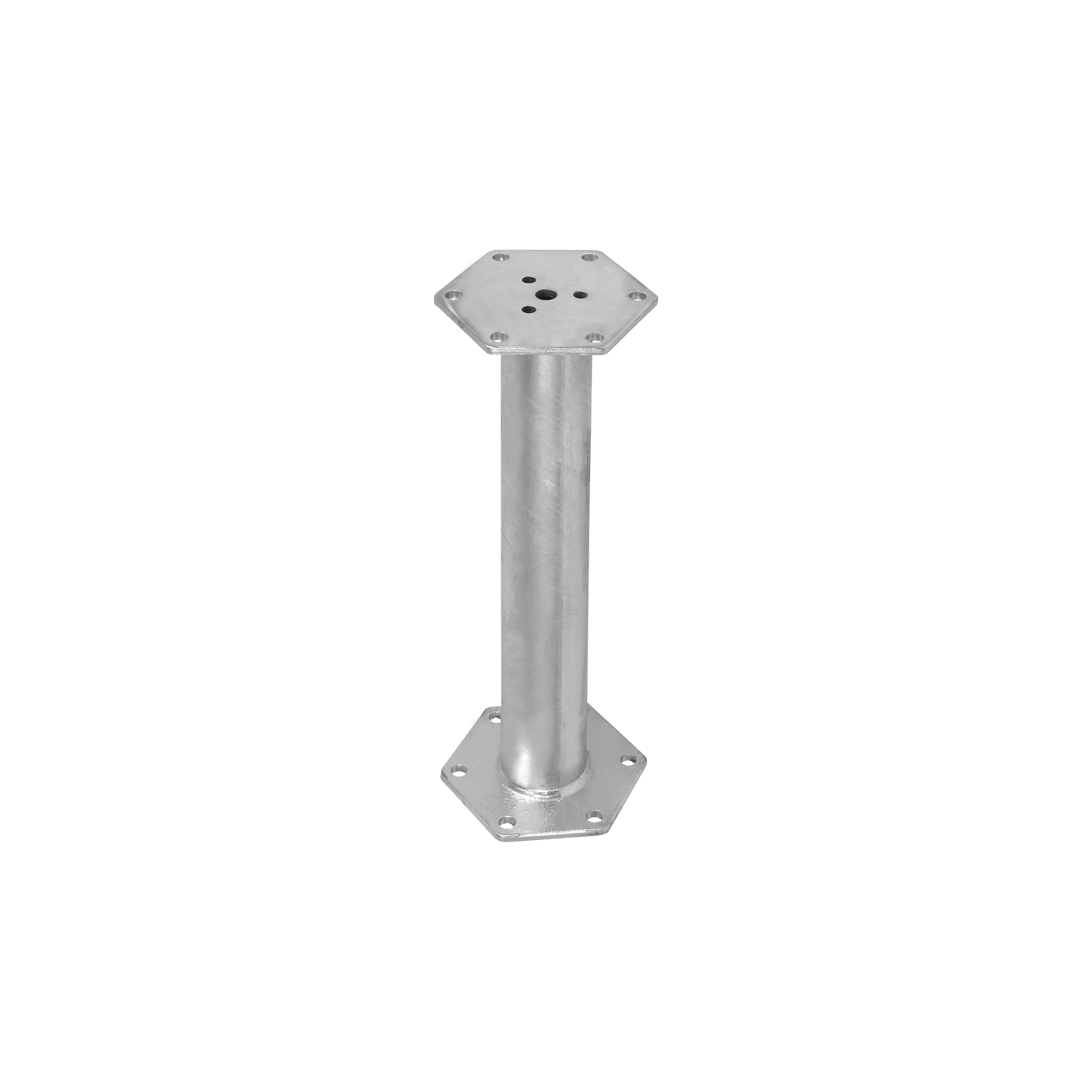 Przedłużenie podstawy PWM flansza prostokątna PWB, 500 mm, 185x160x500x8,0 mm, w zestawie elementów.
