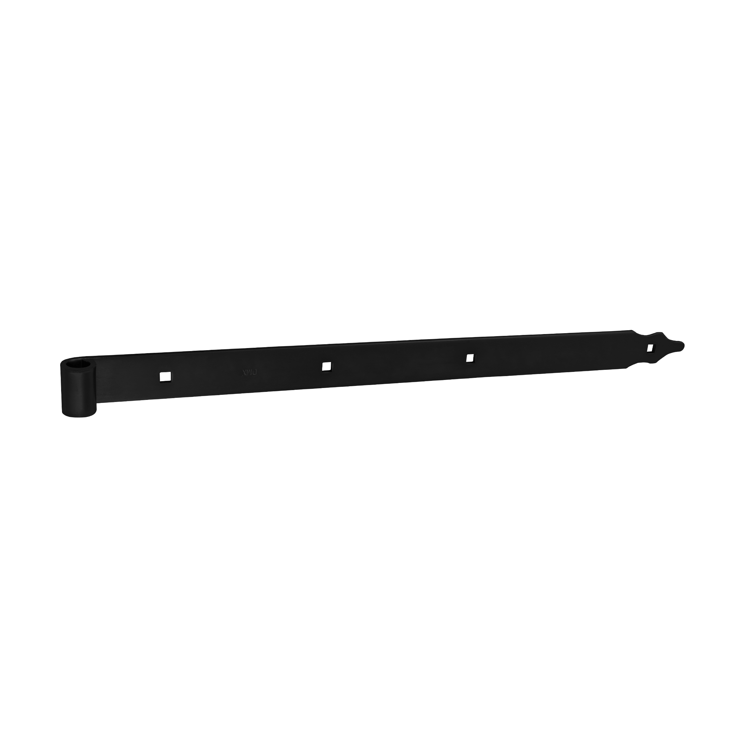 Zawias pasowy do bram ZP 600/16, 600 mm, czarny, 16 mm, 600x40x5,0 mm.