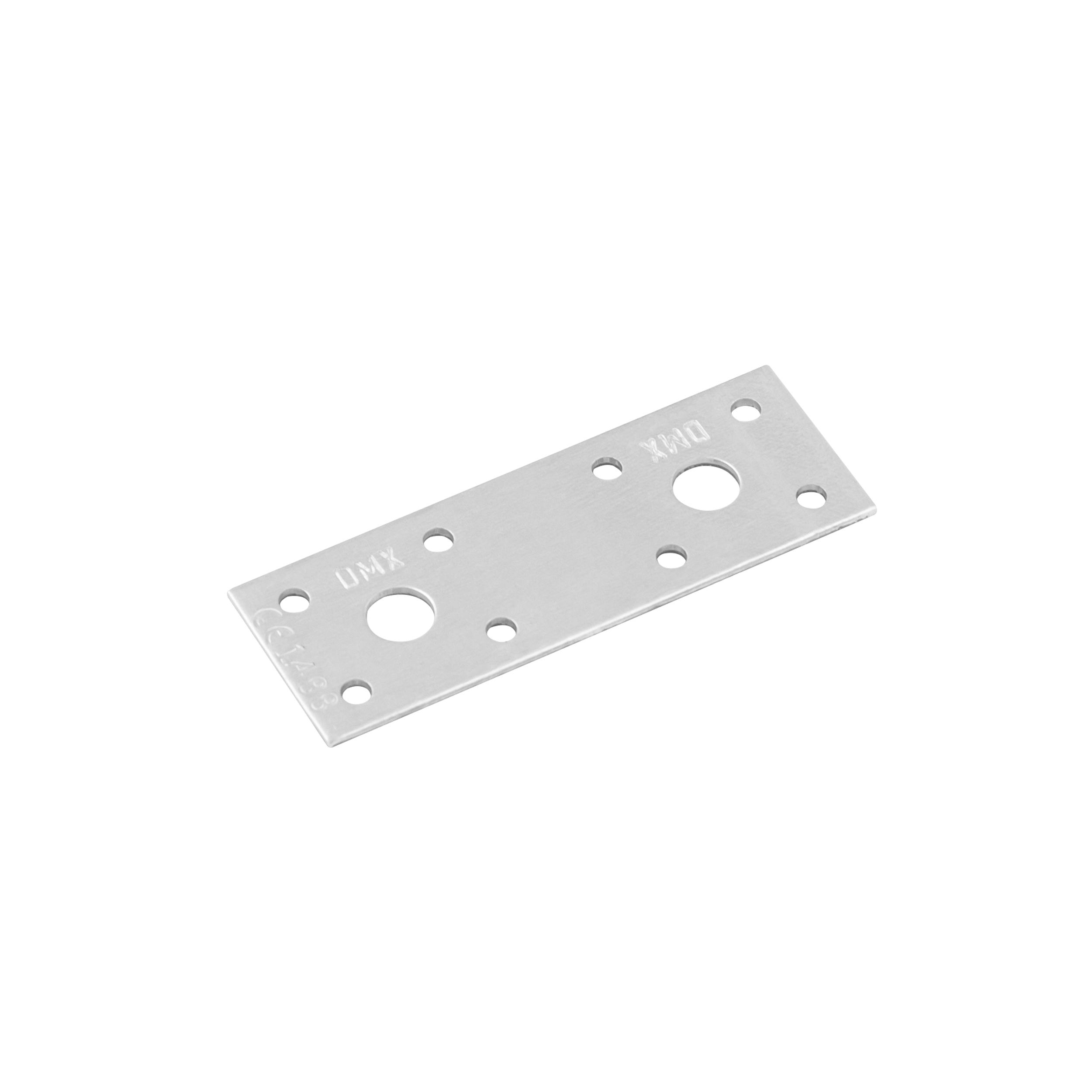 Łącznik płaski płaskownik LP 1, 100x35 mm, 2, 5 mm, 100x35x2,5 mm, Stal konstrukcyjna DX51D, srebrny, w zestawie elementów.