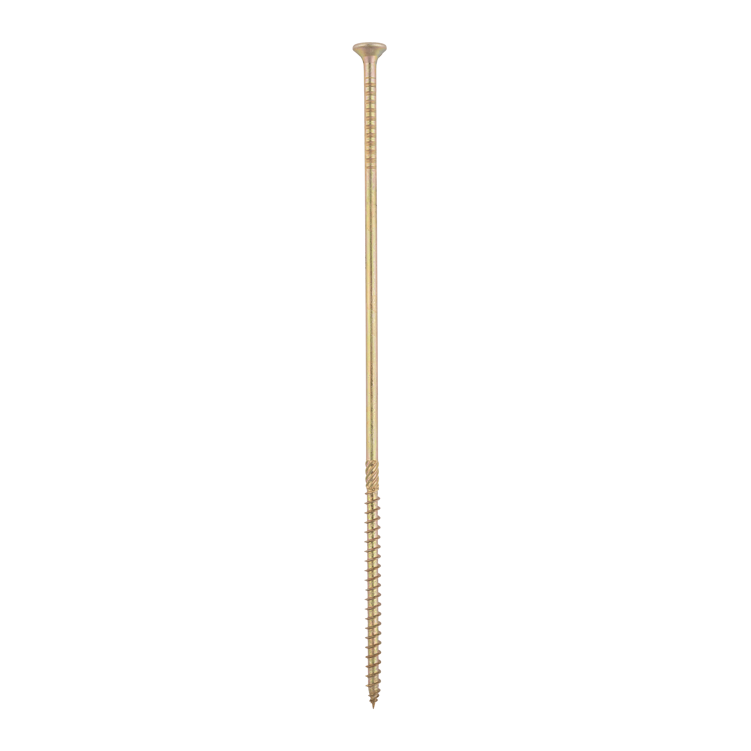 Wkręty ciesielskie do drewna stożkowe TORX CS, 6x240 mm, Złoty, 100 szt., 6x240 mm.