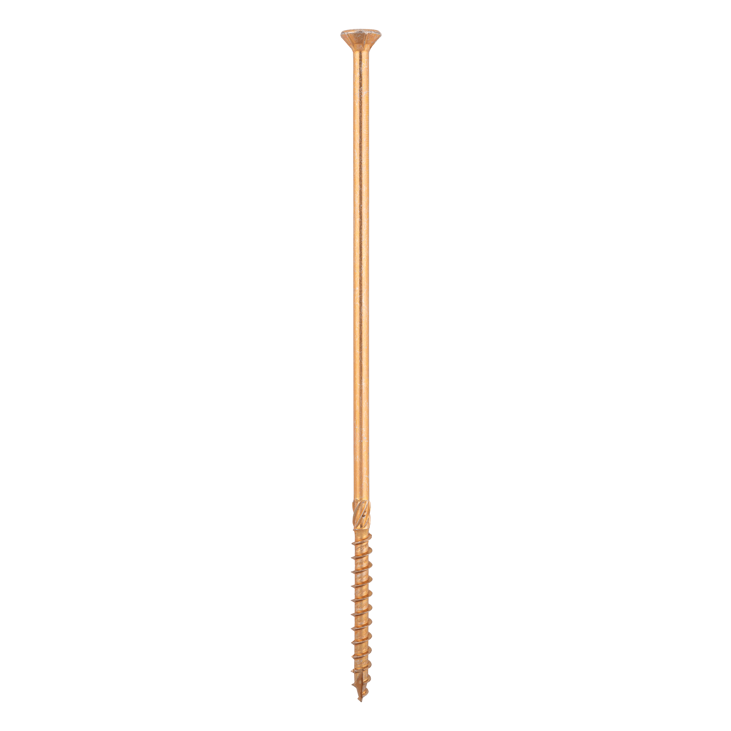 Wkręty ciesielskie do drewna stożkowe TORX CS, 10x300 mm, Złoty, 50 szt., 10x300 mm.