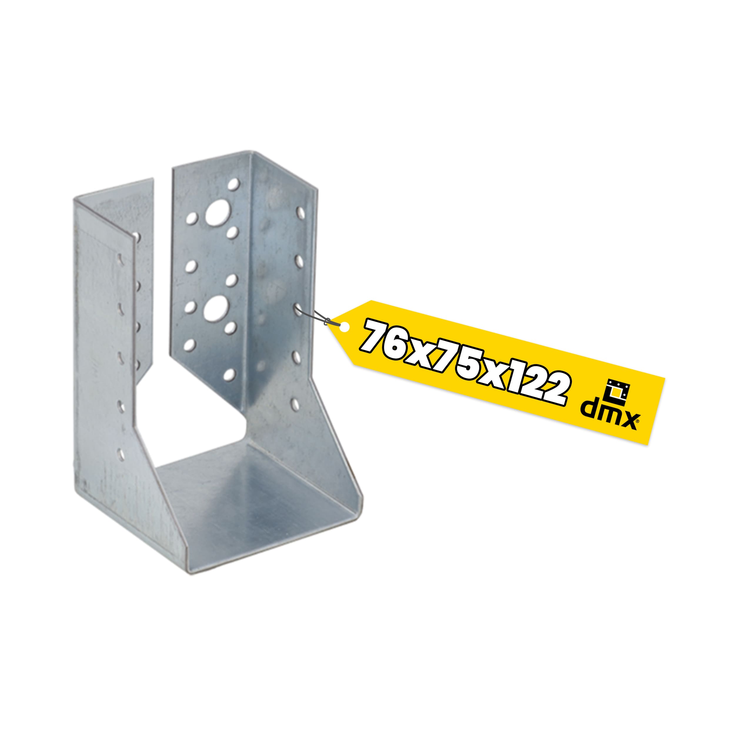 Wieszak belki uchwyt belki drewnianej zagięty - WBZ 23 | 76x122x75 mm | Srebrny Wieszak belki uchwyt belki drewnianej zagięty - WBZ 23 | 76x122x75 mm | Srebrny
