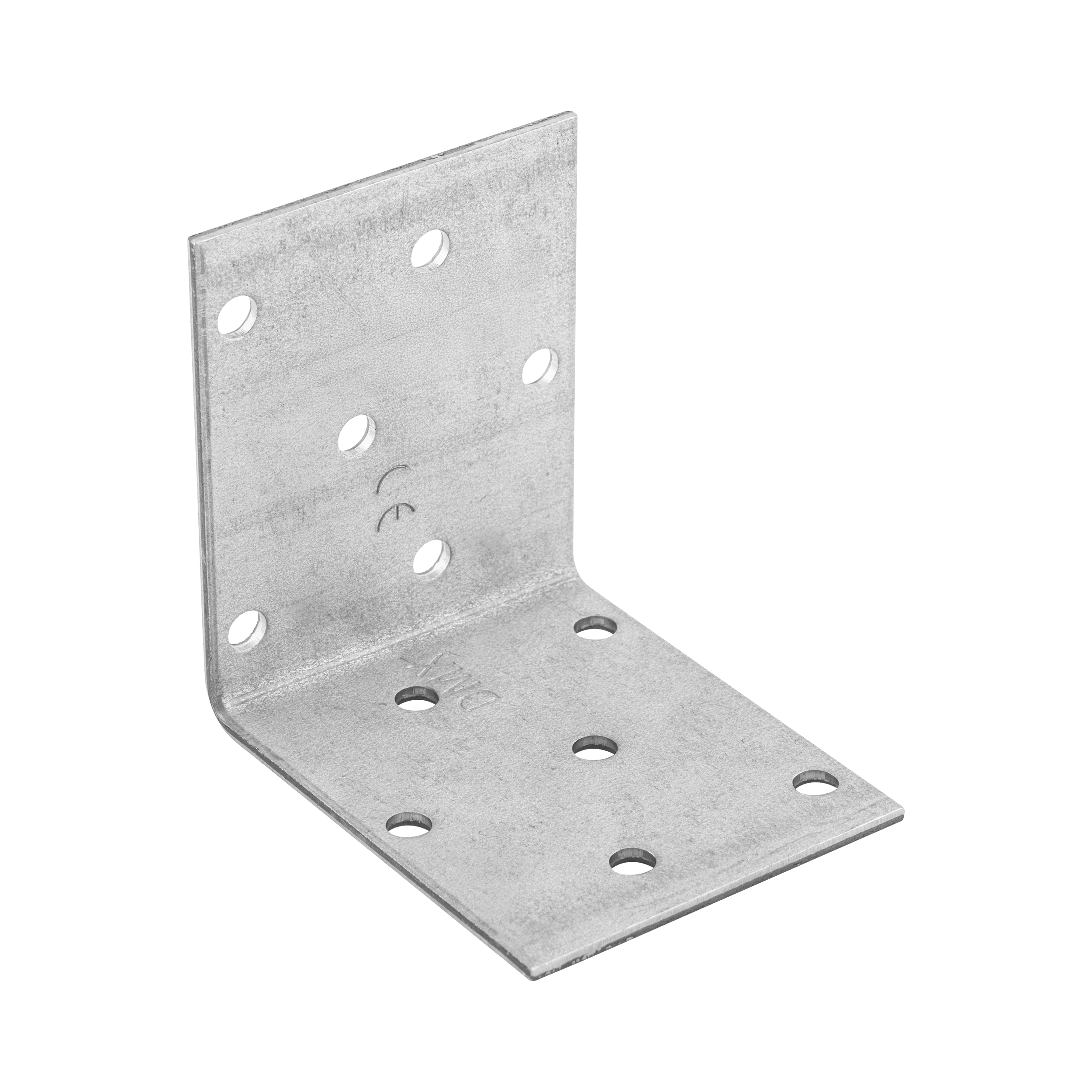 Kątownik montażowy stalowy uniwersalny KM 18, 60x60x50 mm, 20 szt., 60x60x50x2,0 mm, Stal konstrukcyjna DX51D, srebrny, w zestawie elementów.