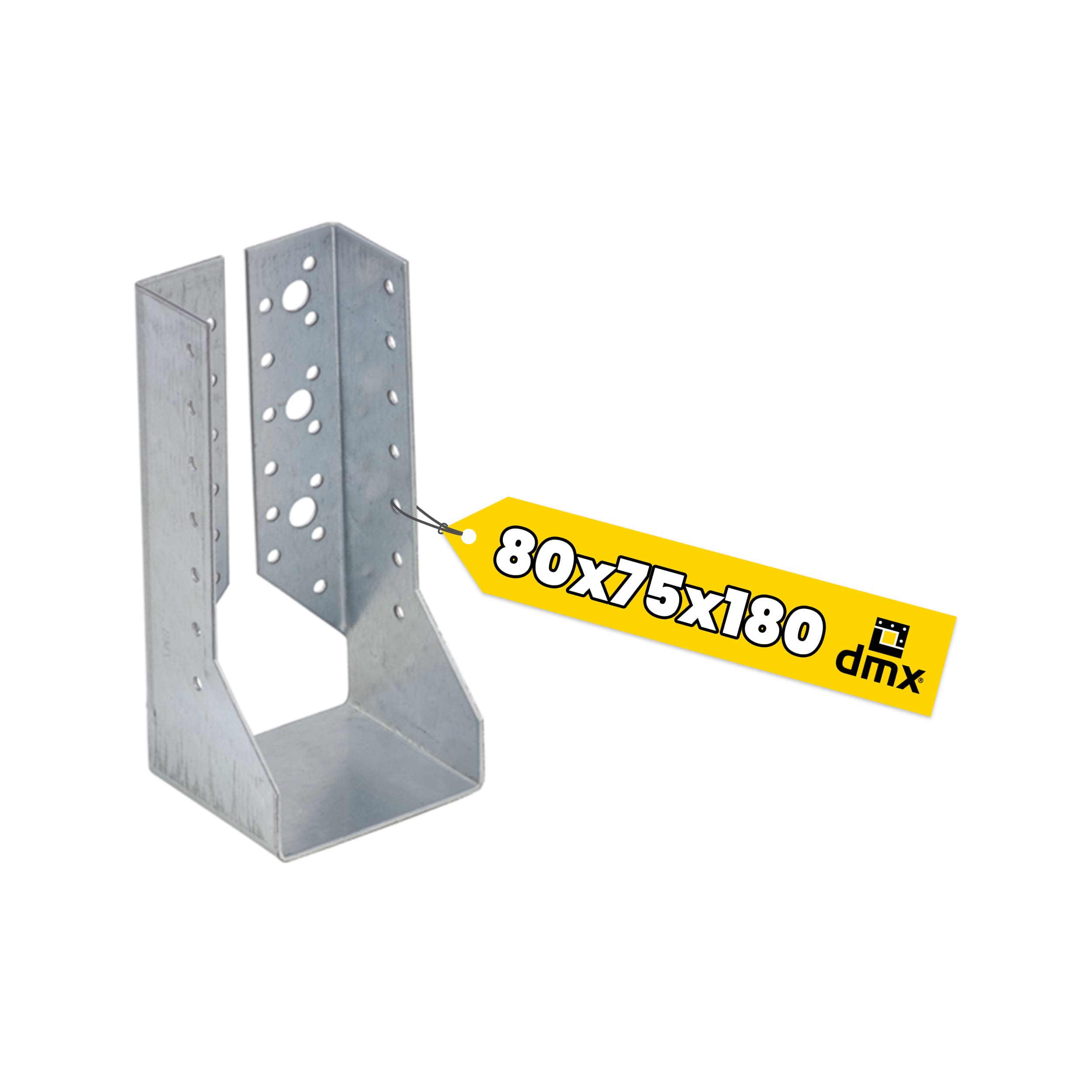 Wieszak belki uchwyt belki drewnianej zagięty - WBZ 28 | 80x180x75 mm | Srebrny Wieszak belki uchwyt belki drewnianej zagięty - WBZ 28 | 80x180x75 mm | Srebrny