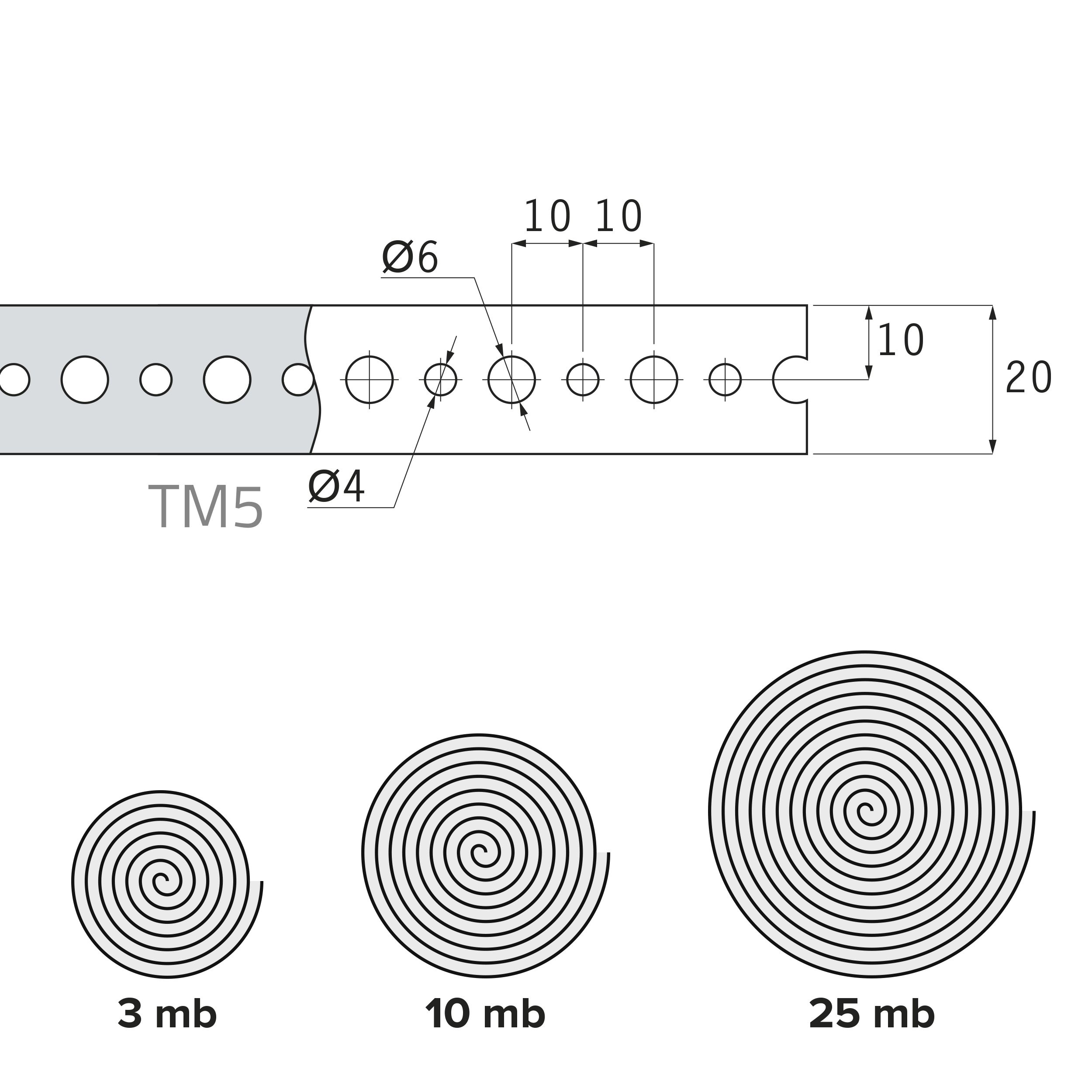 Taśma montażowa perforowana stal - TM 5 | 3 m | Srebrny | TM 5 Taśma montażowa perforowana stal - TM 5 | 3 m | Srebrny | TM 5