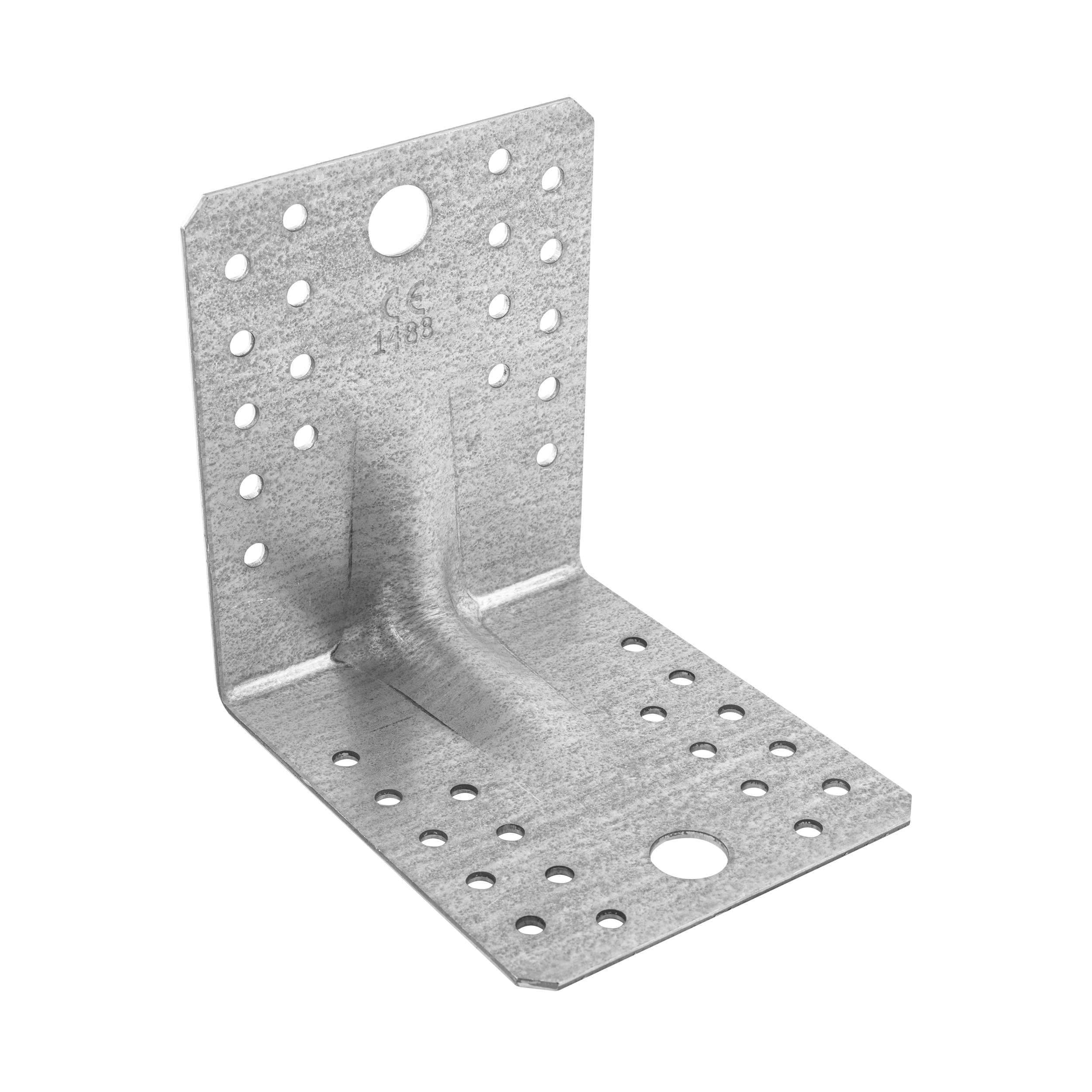 Kątownik ciesielski wzmocniony z przetłoczeniem - KPL 2 | 105x105x90 mm | 2 mm
