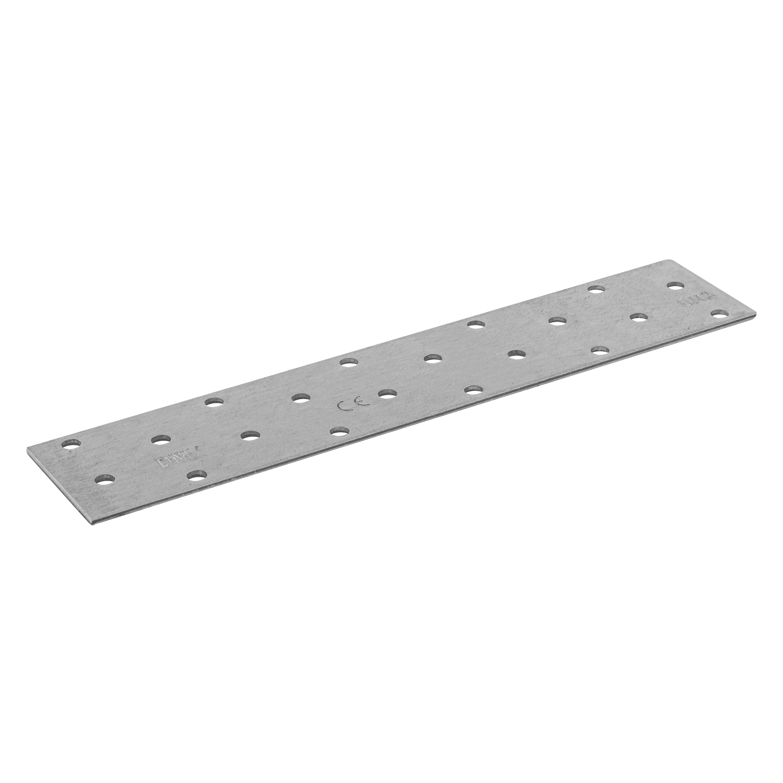 Płytka perforowana płaskownik PP 28, 200x40 mm, 2 mm, 40x200x2,0 mm, Stal konstrukcyjna DX51D, srebrny, w zestawie elementów.