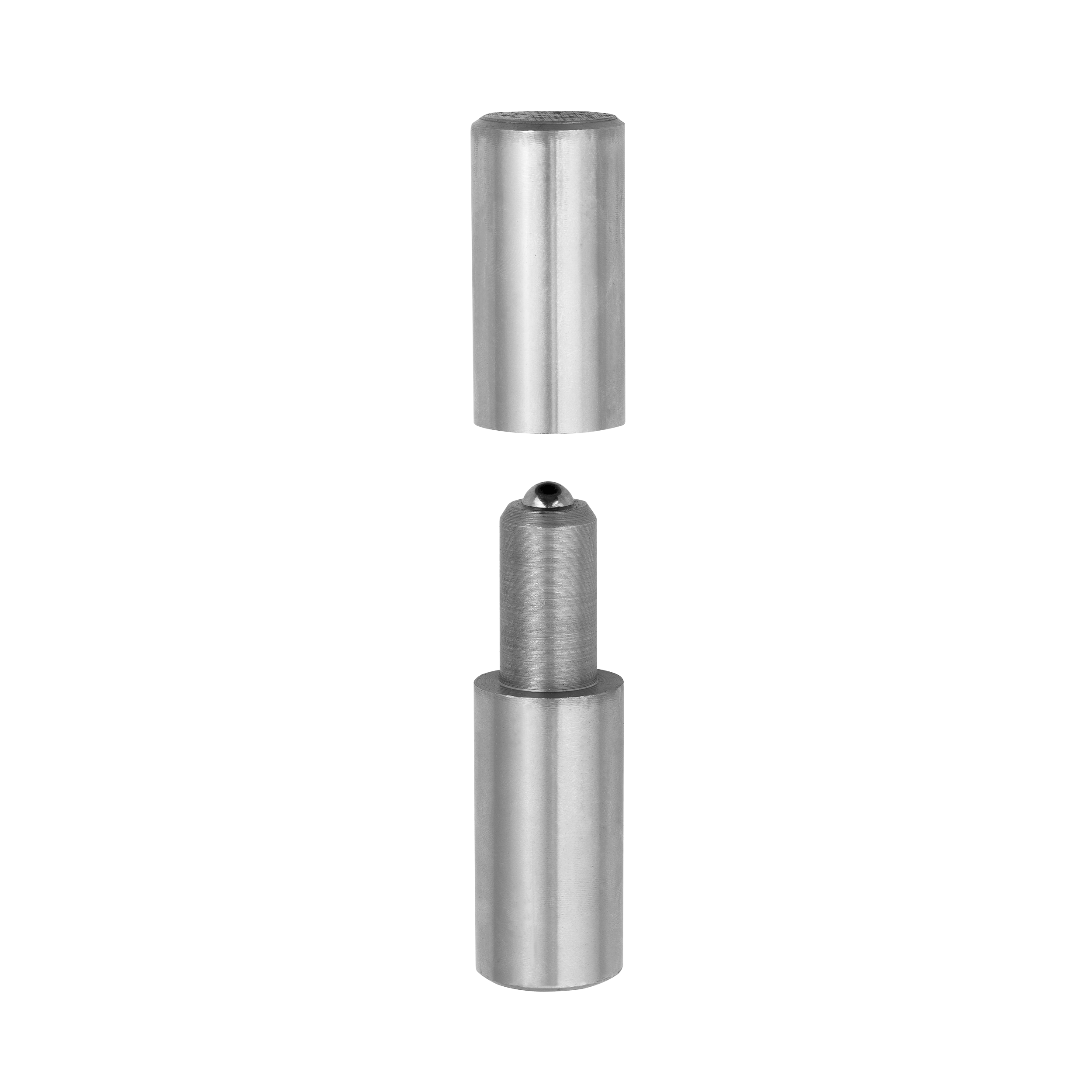 Zawias toczony z kulką do spawania do bramy furtki ZTK 25, Stal, 100 mm, 25x100 mm.