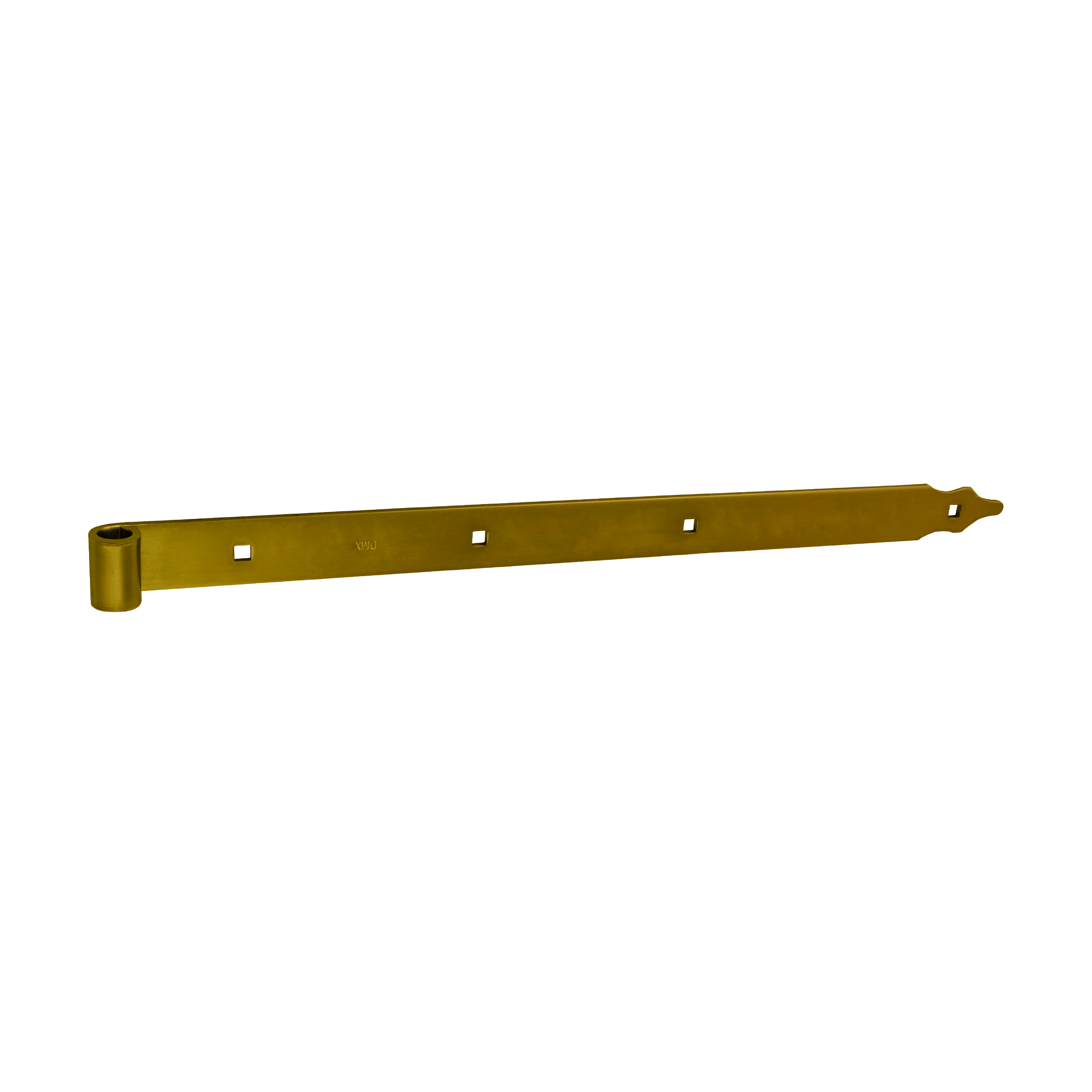 Zawias pasowy do bram ZP 600/16, 600 mm, Złoty, 16 mm, 600x40x5,0 mm.