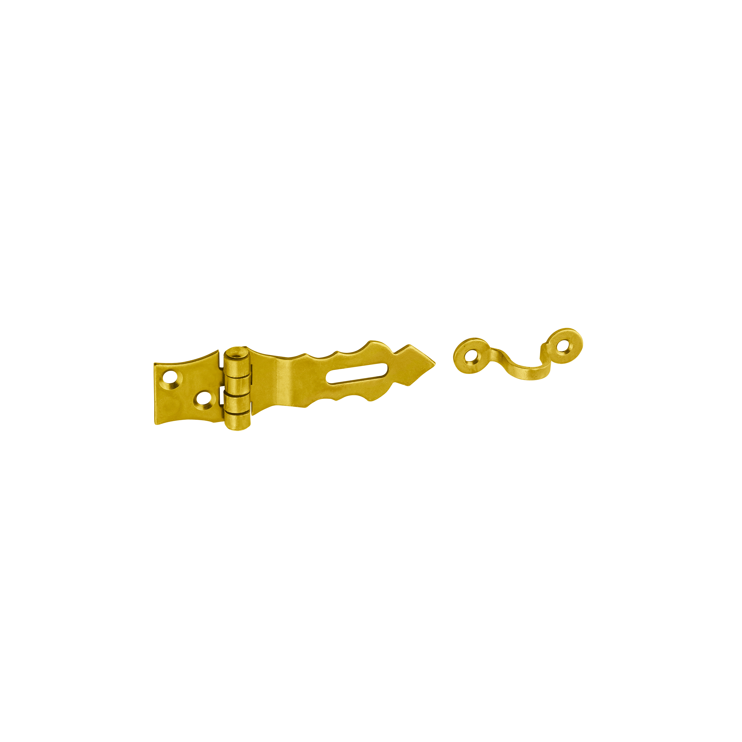 Zawias ozdobny z zamknięciem - ZOZ | Złoty | 75 mm