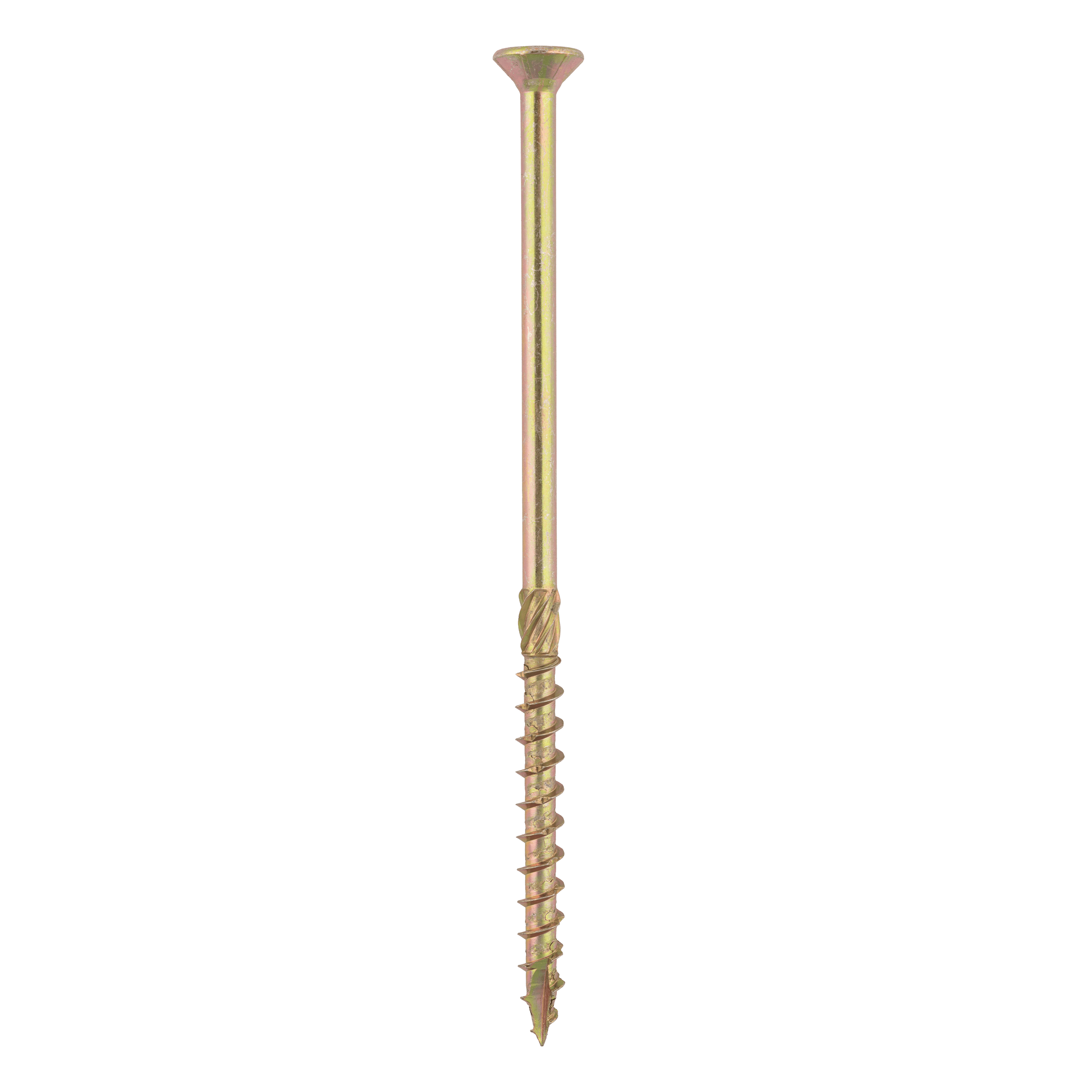 Wkręty ciesielskie do drewna stożkowe TORX - CS | 10 x 200 mm | Złoty | 50 szt