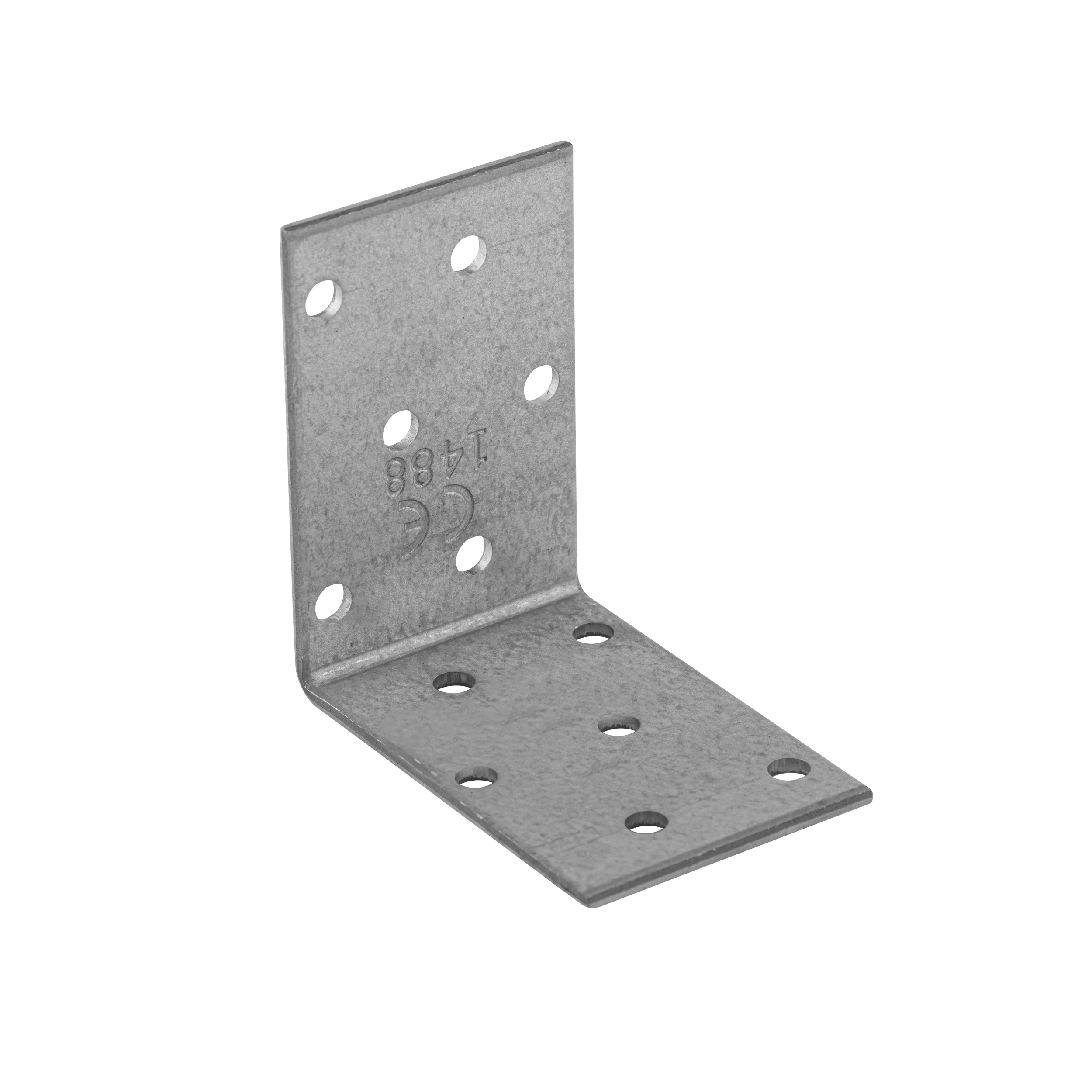 Kątownik montażowy stalowy uniwersalny KM 3, 60x60x40 mm, 20 szt., 60x60x40x2,0 mm, Stal konstrukcyjna DX51D, srebrny, w zestawie elementów.