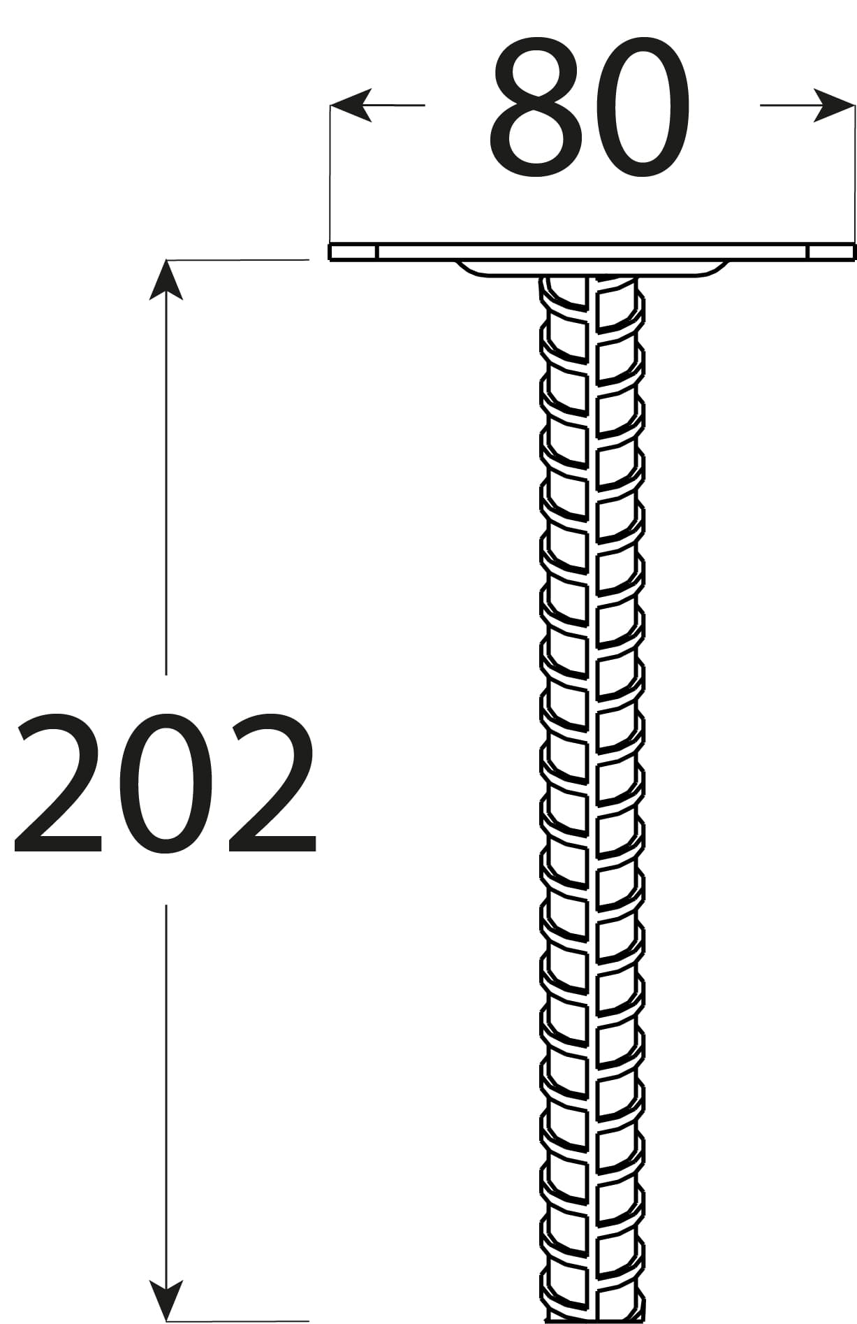 Podstawa słupa kotwa do betonu płaska - PPS | 80-90 mm Podstawa słupa kotwa do betonu płaska - PPS | 80-90 mm