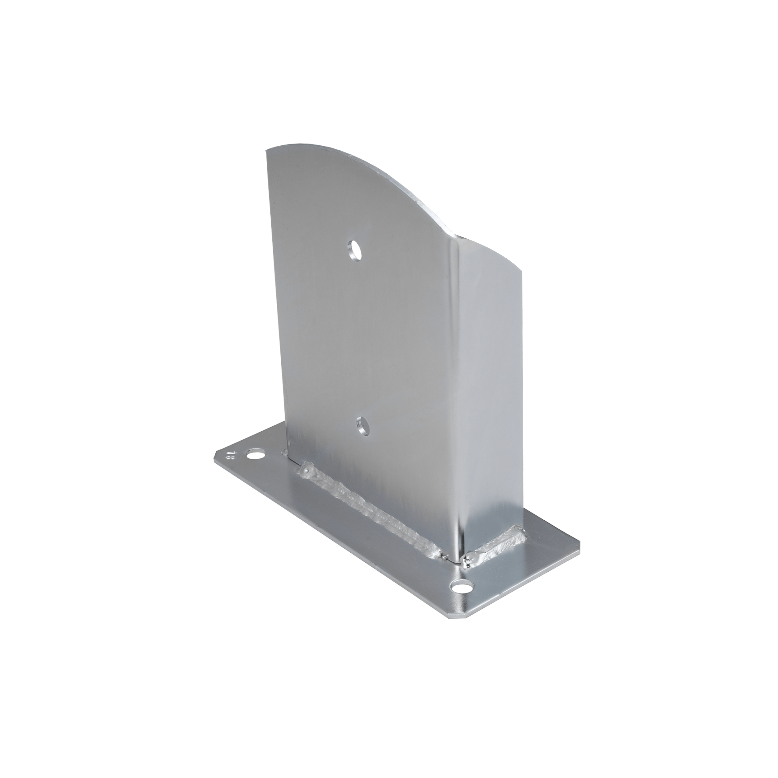 Podstawa słupa kotwa przykręcana dzielona z podstawą prostokątną PSD, 140 mm, srebrny, 141x200x3,0 mm.