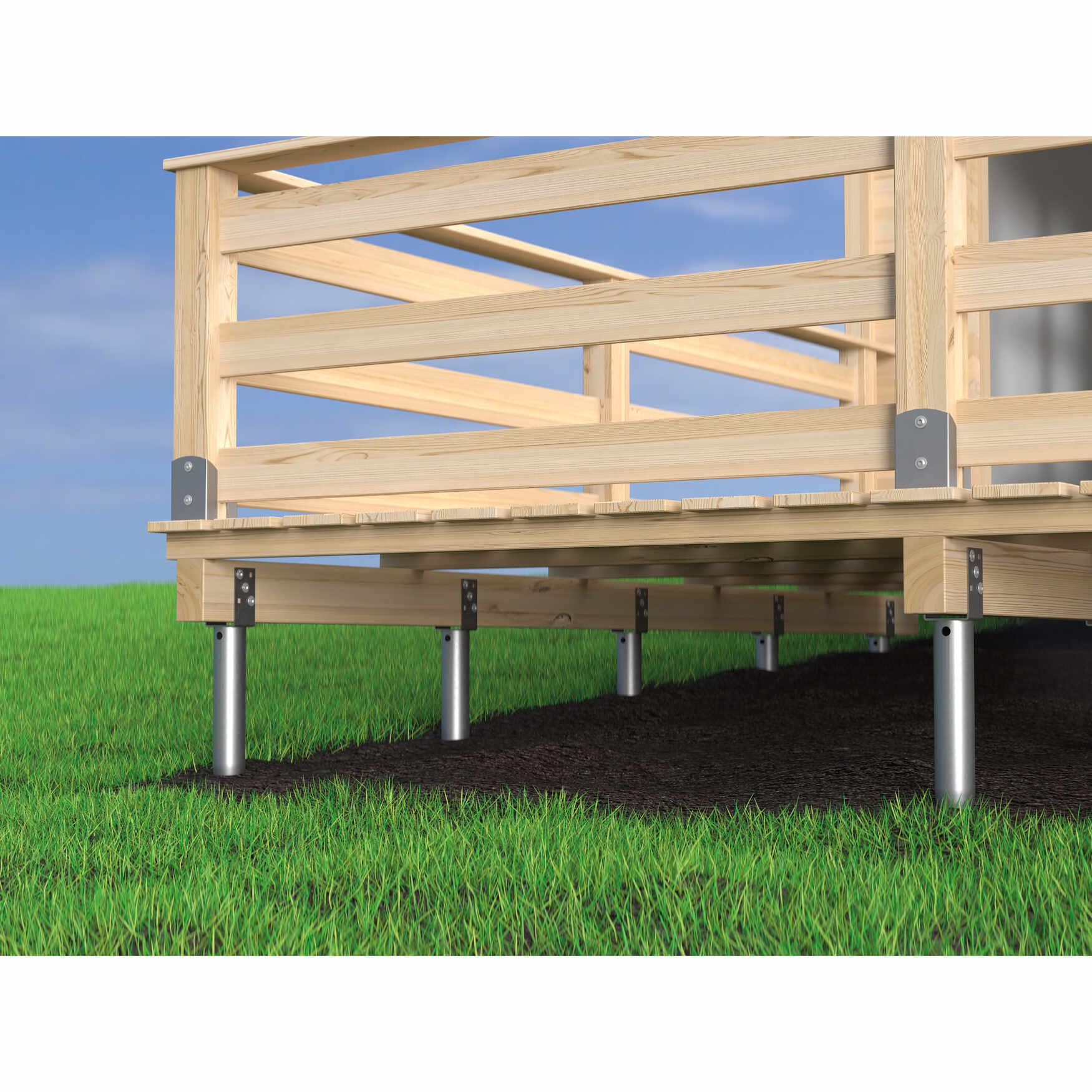 Podstawa słupa wkręcana do gruntu świder - PWU | 70x685 mm Podstawa słupa wkręcana do gruntu świder - PWU | 70x685 mm