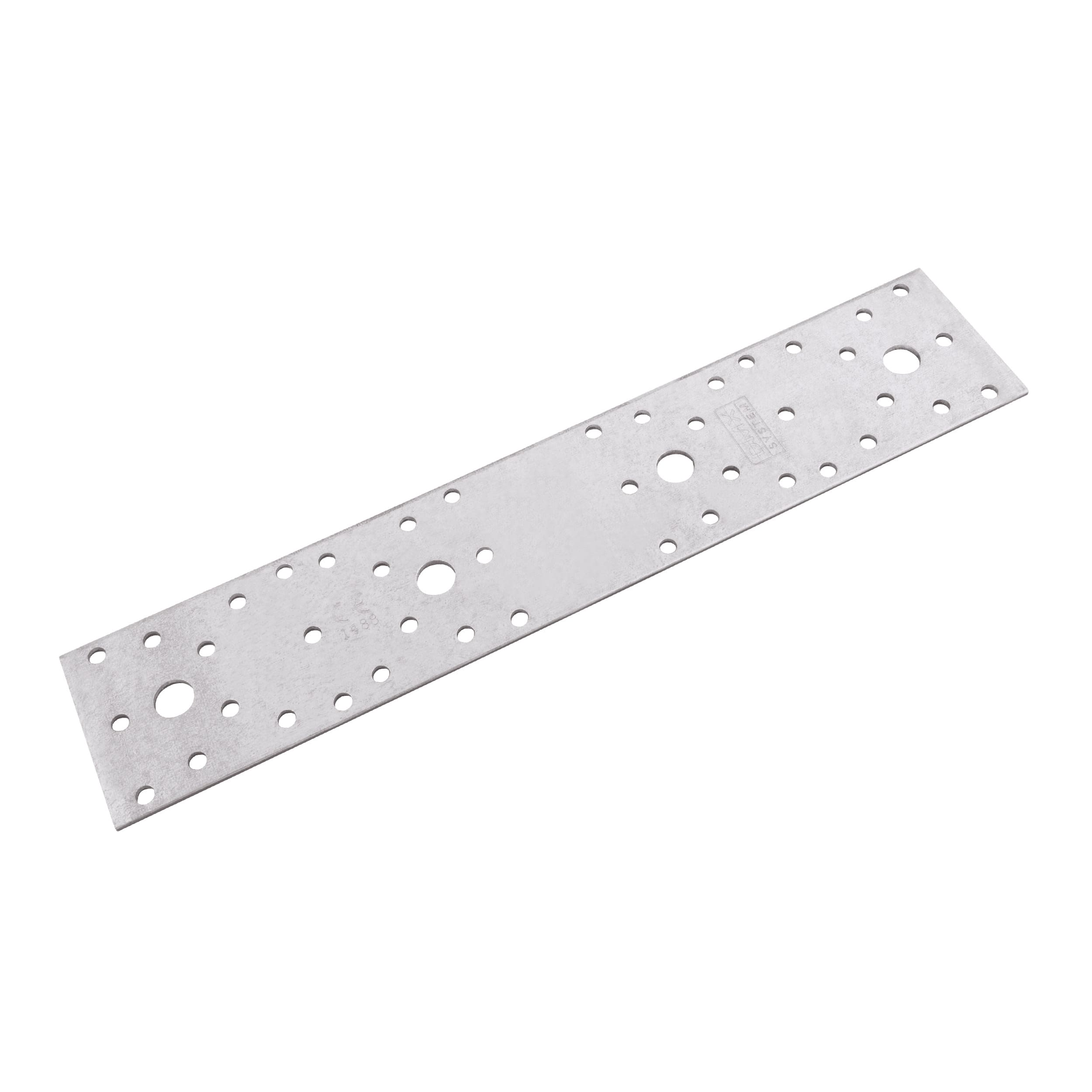 Łącznik płaski płaskownik LP 4, 280x55 mm, 2, 5 mm, 280x55x2,5 mm, Stal konstrukcyjna DX51D, srebrny, w zestawie elementów.