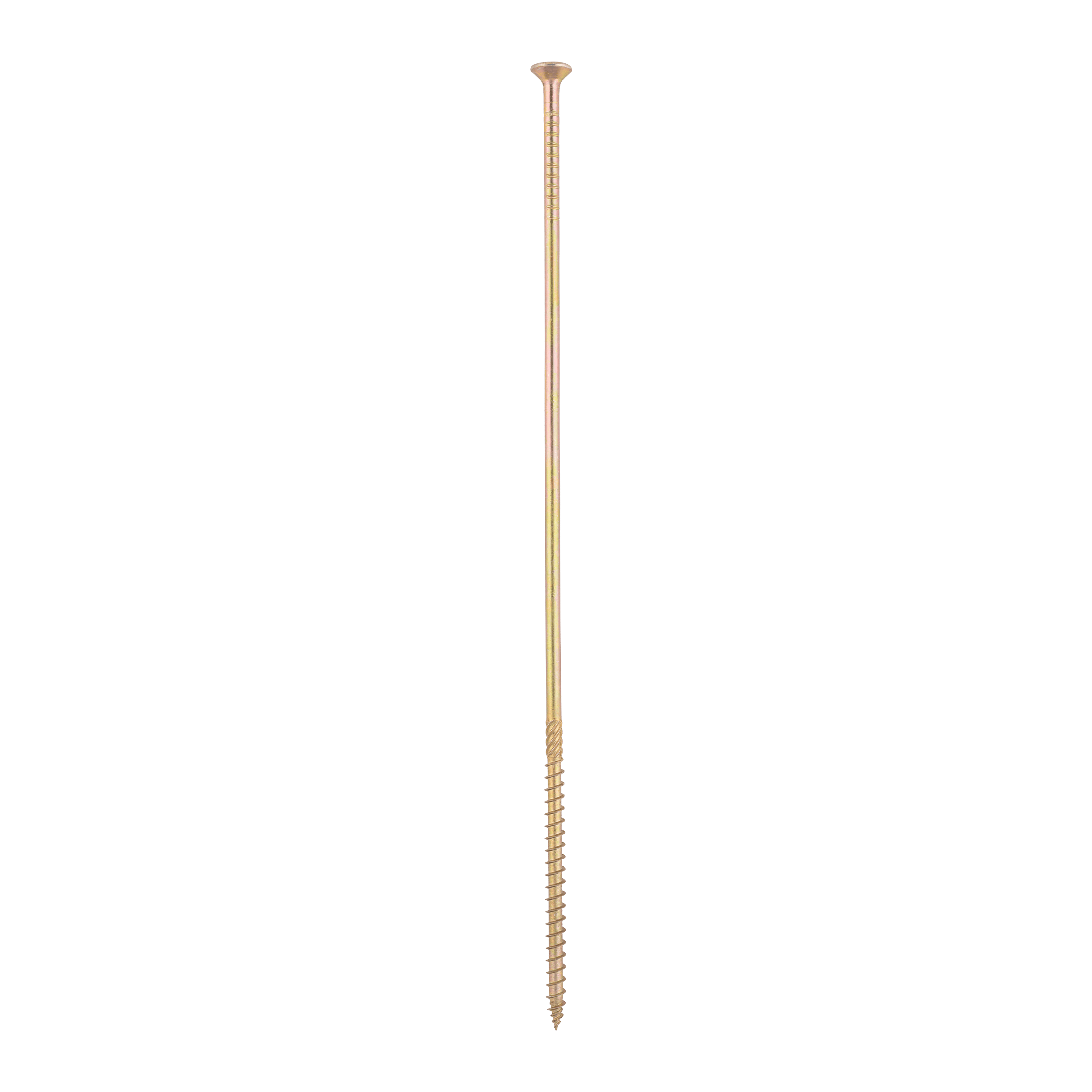 Wkręty ciesielskie do drewna stożkowe TORX CS, 6x280 mm, Złoty, 100 szt., 6x280 mm.