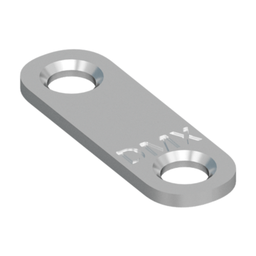 Łącznik montażowy zaokrąglony FLW 40, 36, 5xx13 mm, 25 szt., Stal konstrukcyjna DC01, srebrny, w zestawie elementów.