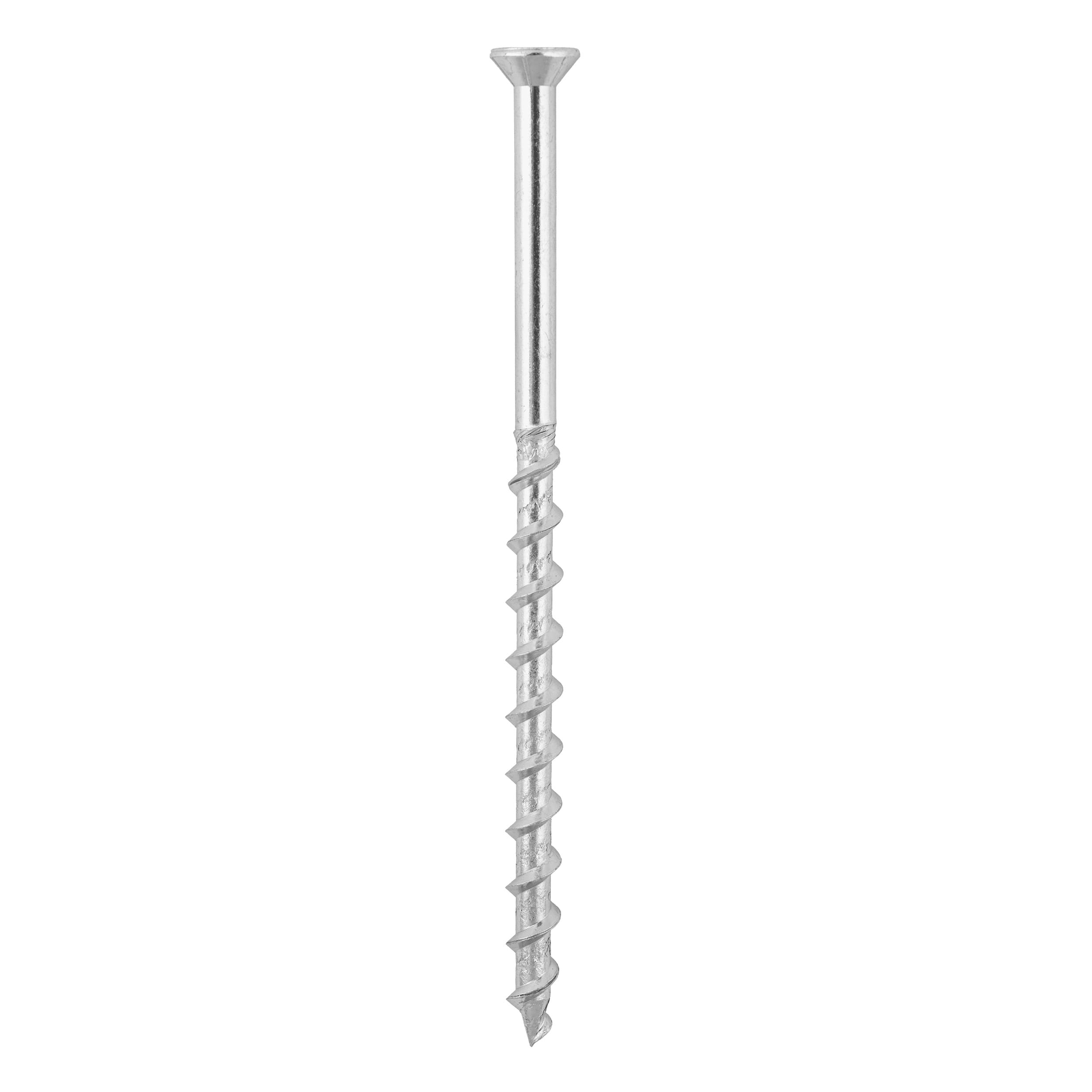 Wkręty do gazobetonu z łbem stożkowym TORX GS, 8x140 mm, srebrny, 50 szt., Hartowana stal węglowa.