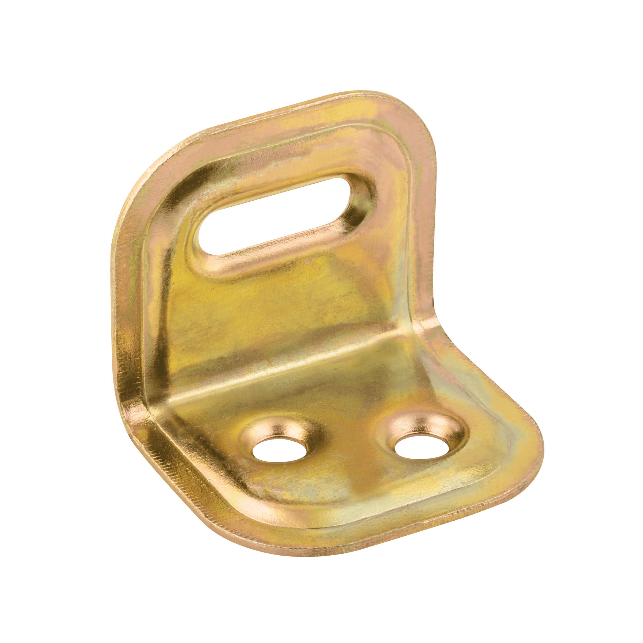 Kątownik montażowy stalowy z regulacją FKS 1, 25x25x29 mm, Złoty, Stal konstrukcyjna DC01 2.