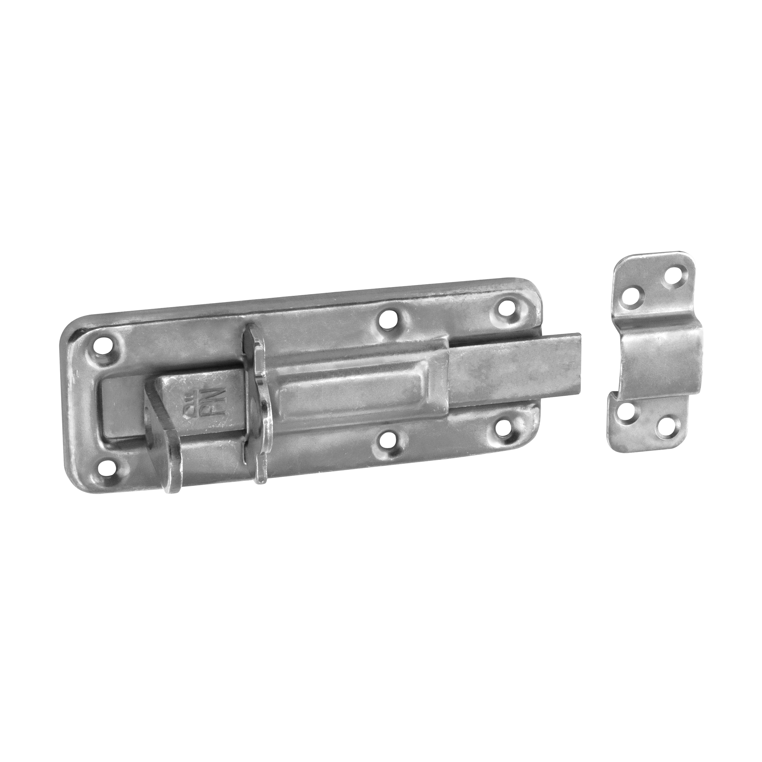 Zasuwka zamknięcie z ryglem prostym do furtek - WZTW | Srebrny | 120 mm