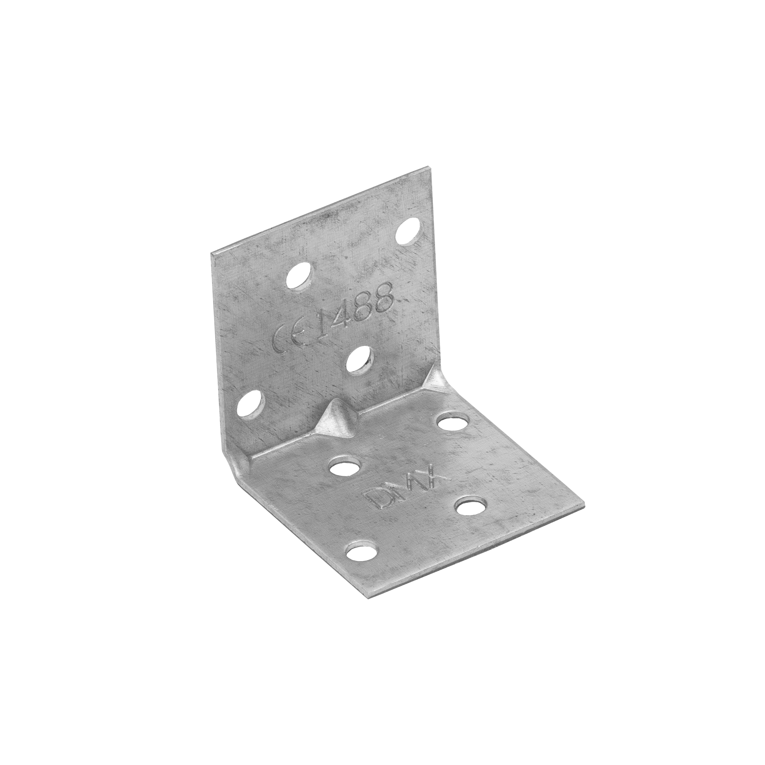 Kątownik montażowy przetłoczony KMP 1, 40x40x40 mm, 50 szt., 40x40x40x1,5 mm, Stal konstrukcyjna DX51D, srebrny, w zestawie elementów.