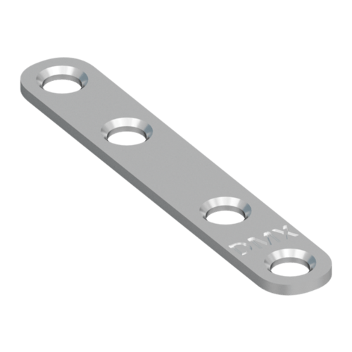 Łącznik montażowy zaokrąglony FLW 80, 76, 5xx13 mm, 25 szt., Stal konstrukcyjna DC01, srebrny, w zestawie elementów.