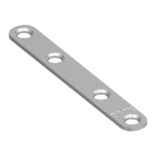 Łącznik montażowy zaokrąglony FLW 100, 96, 5xx13 mm, 25 szt., Stal konstrukcyjna DC01, srebrny, w zestawie elementów.