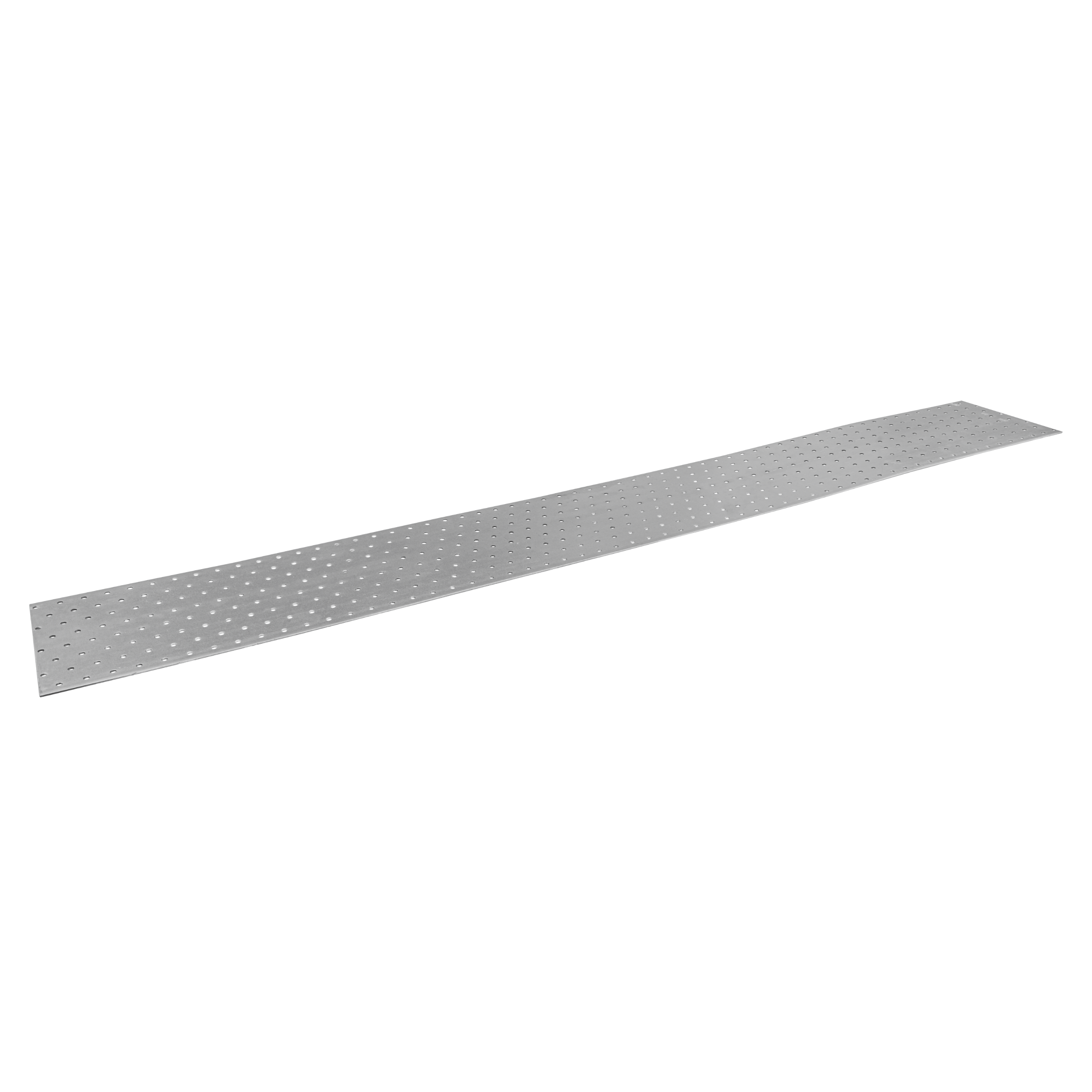 Płytka perforowana płaskownik PP 97, 1200x160 mm, 2 mm, 160x1200x2,0 mm, Stal konstrukcyjna DX51D, srebrny, w zestawie elementów.