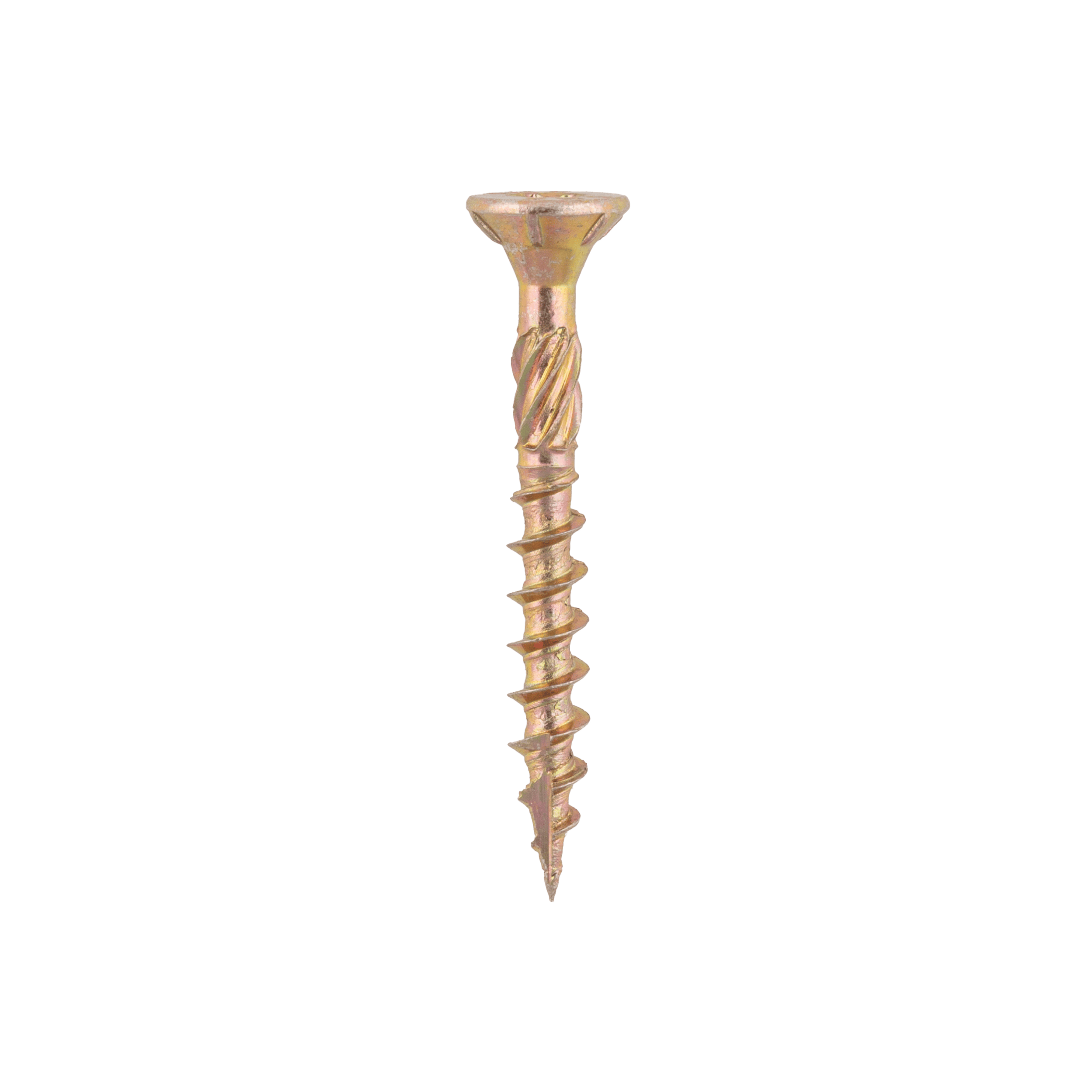 Wkręty ciesielskie do drewna stożkowe TORX - CS | 3,5 x 30 mm | Złoty | 200 szt Wkręty ciesielskie do drewna stożkowe TORX CS, 3, 5x30 mm, Złoty, 200 szt., 5x30 mm, ujęcie 1.