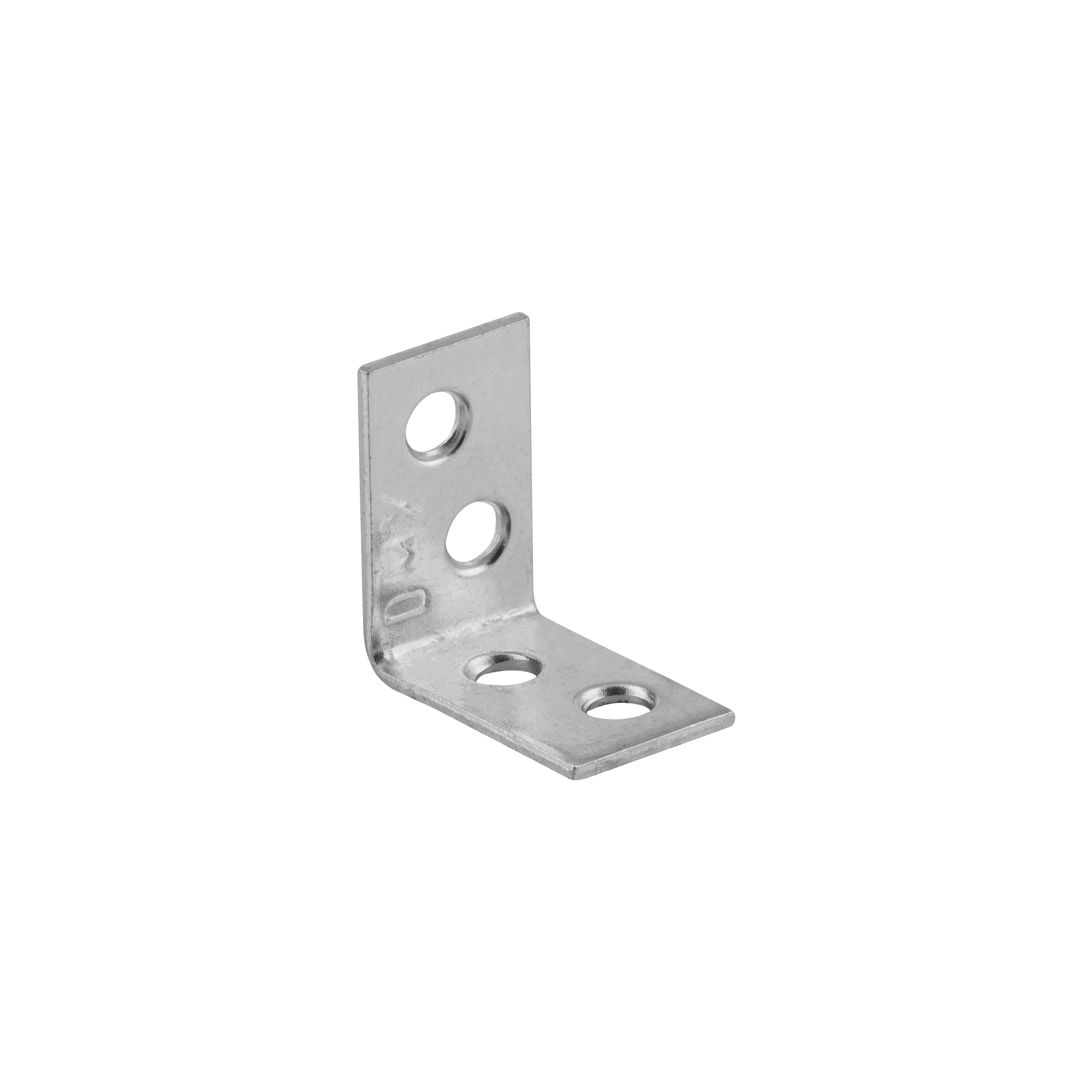Kątownik meblowy stolarski wąski KW 25, 25x25x14 mm, 50 szt., 25x25x14x1,5 mm, Stal konstrukcyjna DC01, srebrny, w zestawie elementów.