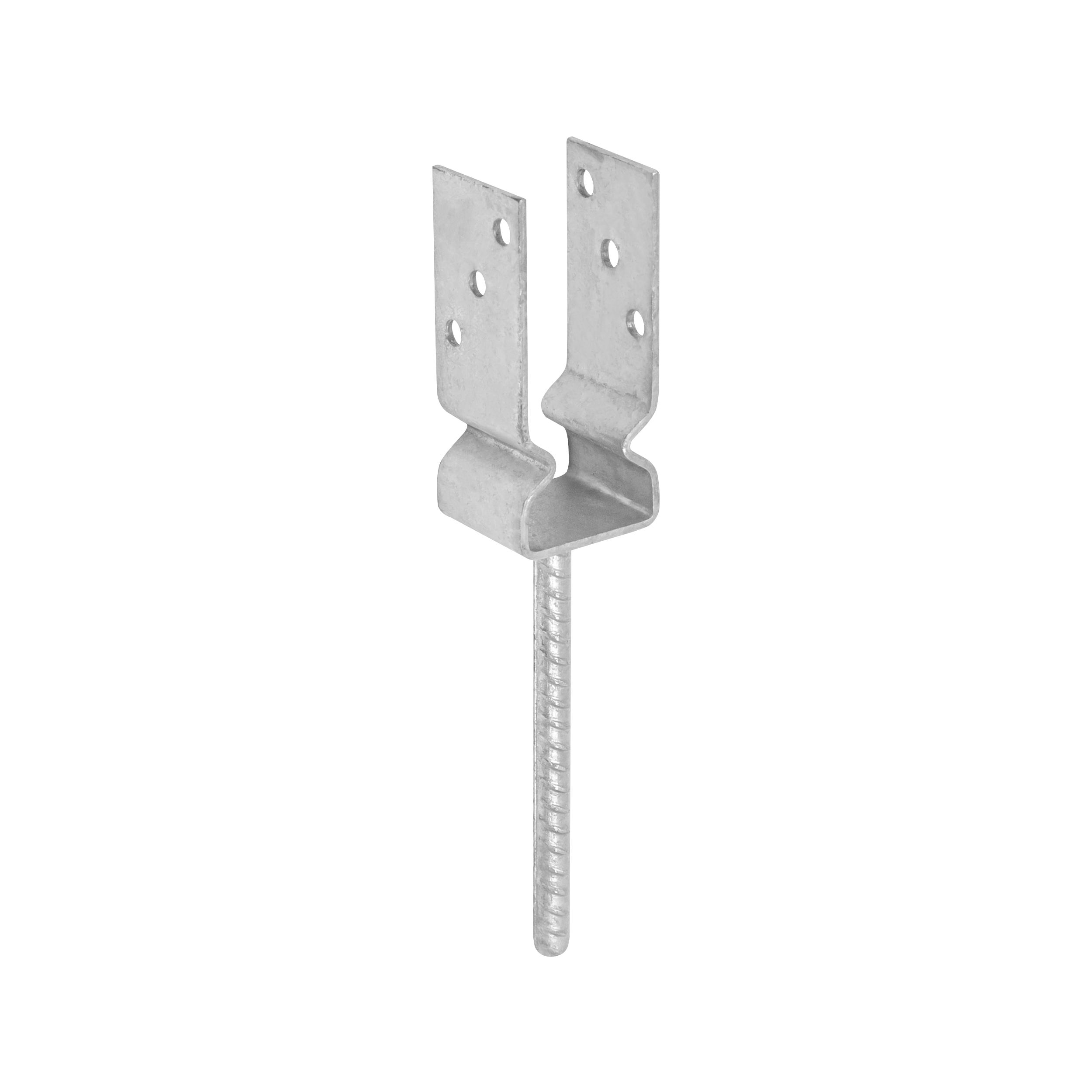 Podstawa słupa kotwa do betonu typ U z siodełkiem PSZ, 60 mm, 61x150x60x4,0 mm, w zestawie elementów.