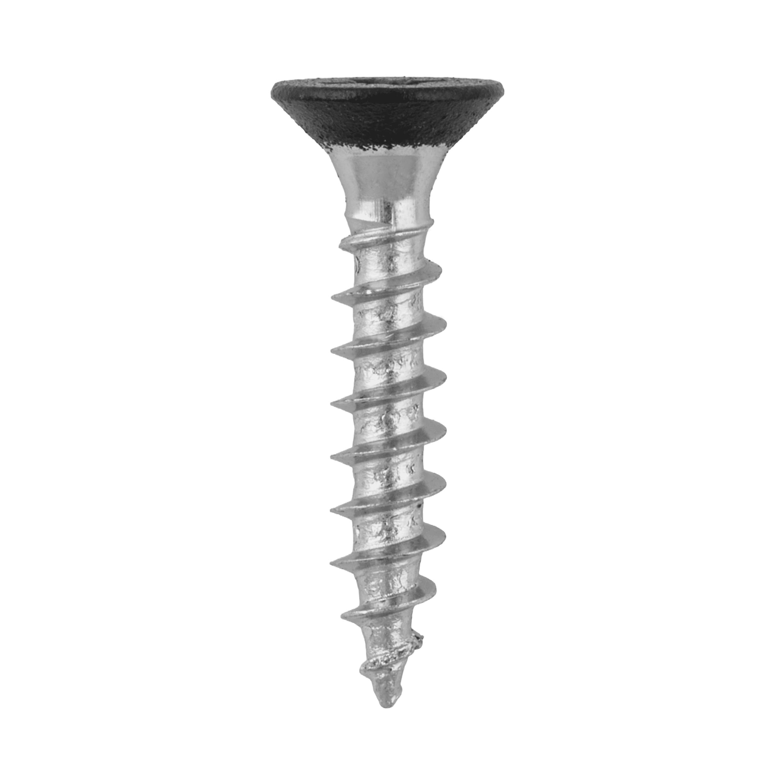 Wkręty do architektury ogrodowej ZAS, 4, 5x25 mm, czarny, 12 szt., Hartowana stal węglowa 2.