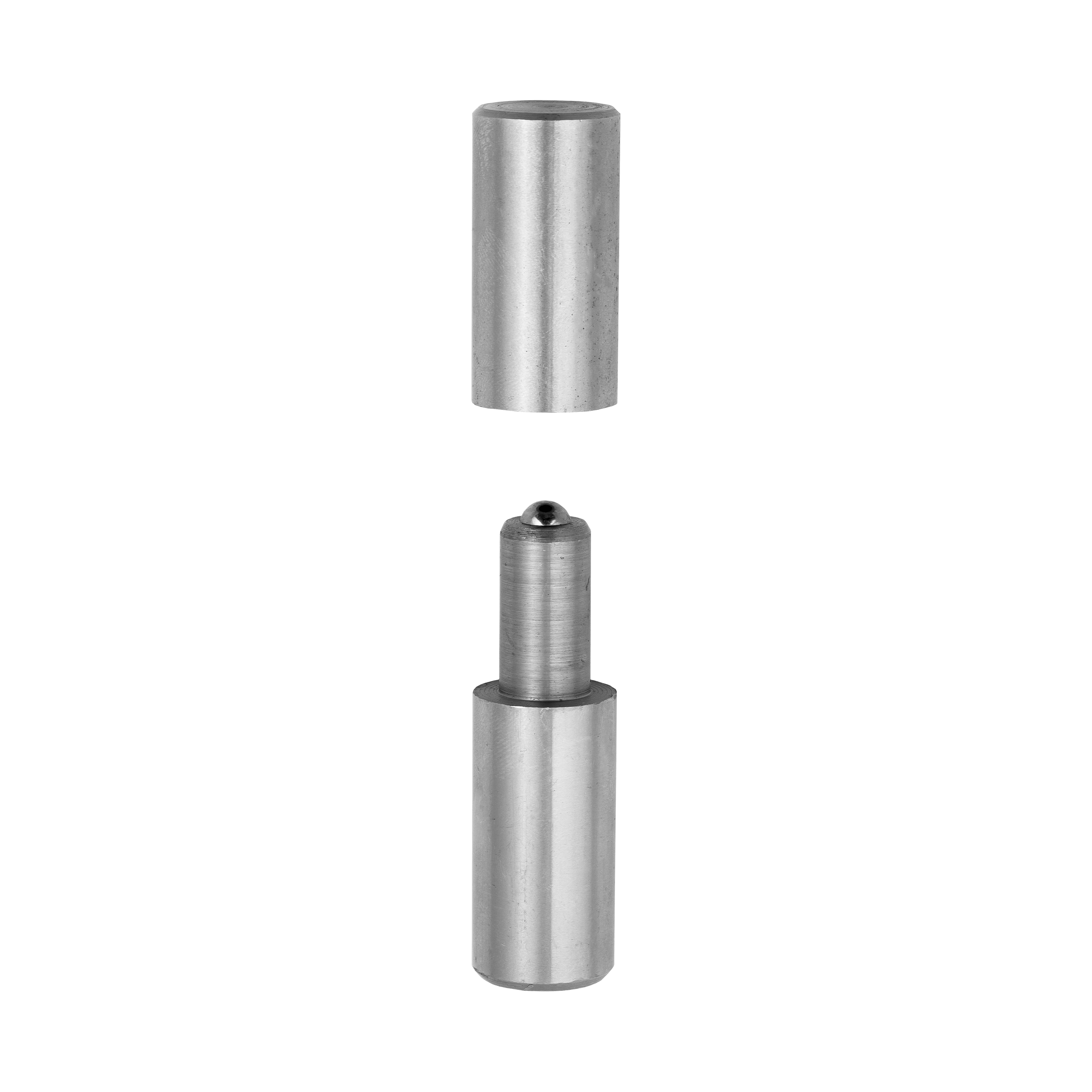 Zawias toczony z kulką do spawania do bramy furtki ZTK 22, Stal, 90 mm, 22x90 mm.