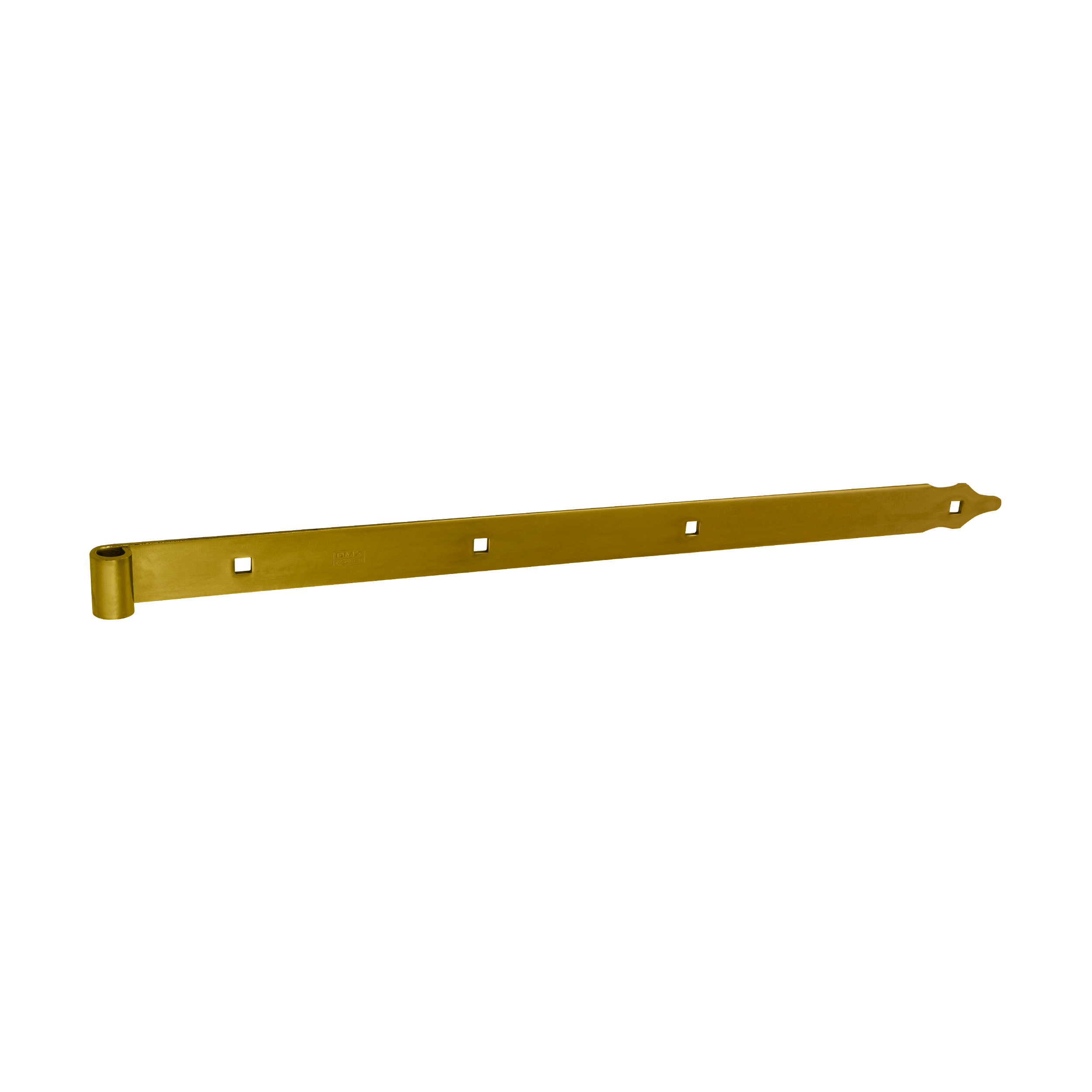 Zawias pasowy do bram ZP 600/13, 600 mm, Złoty, 13 mm, 600x35x4,0 mm.
