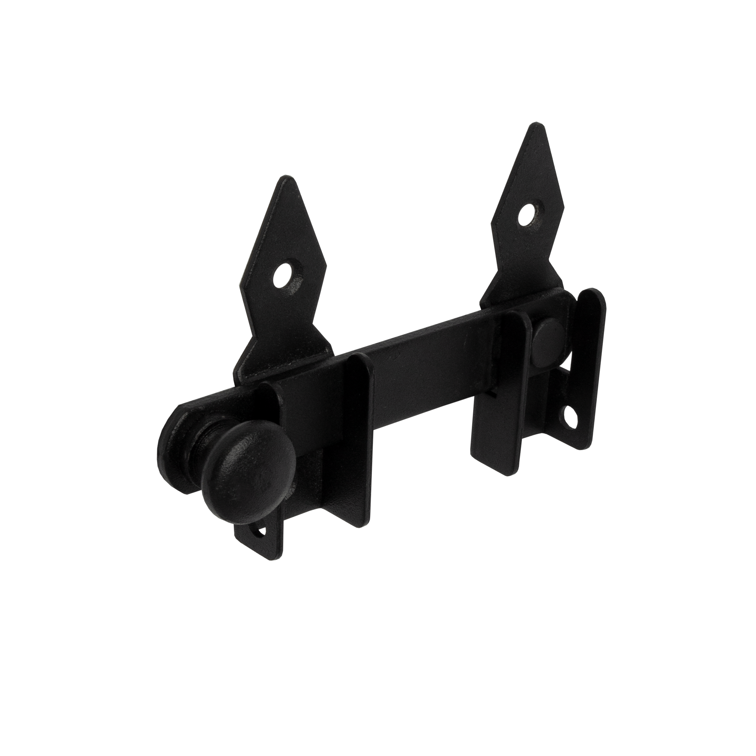 Zasuwka do bramy i furtki zamknięcie - WOGO  | Czarny | 120 mm