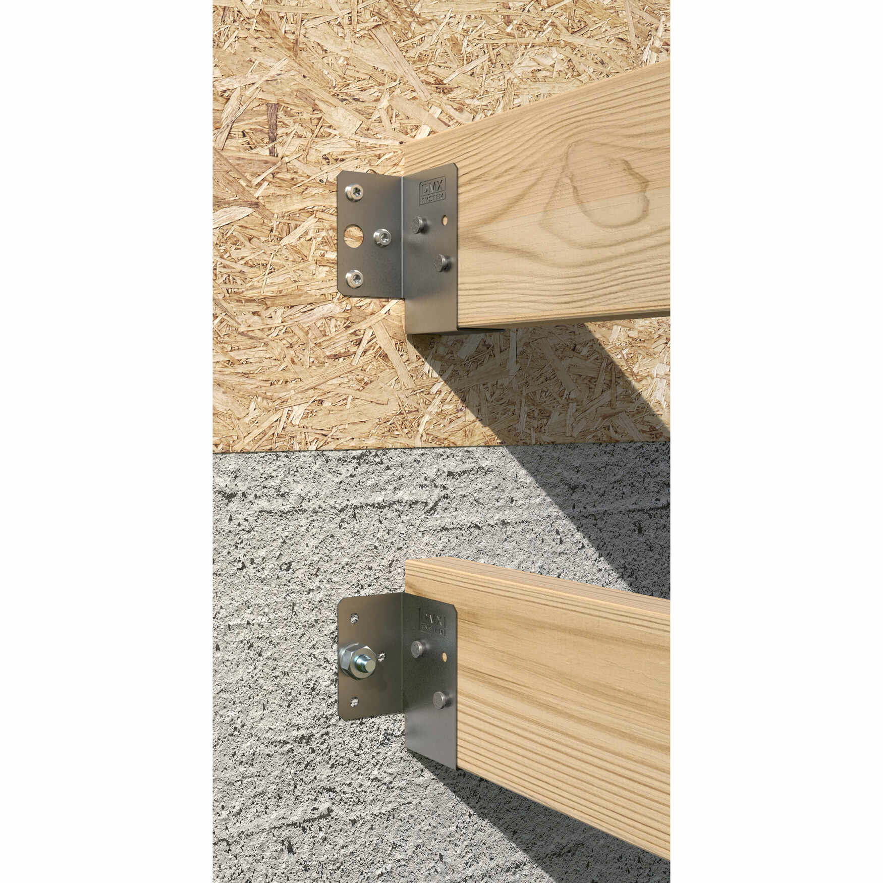 Wieszaki belki lekkie - Wieszak belki lekki WL 6, 38x71x45 mm, 38x71x45x1,0 mm, Stal konstrukcyjna DX51D, srebrny.