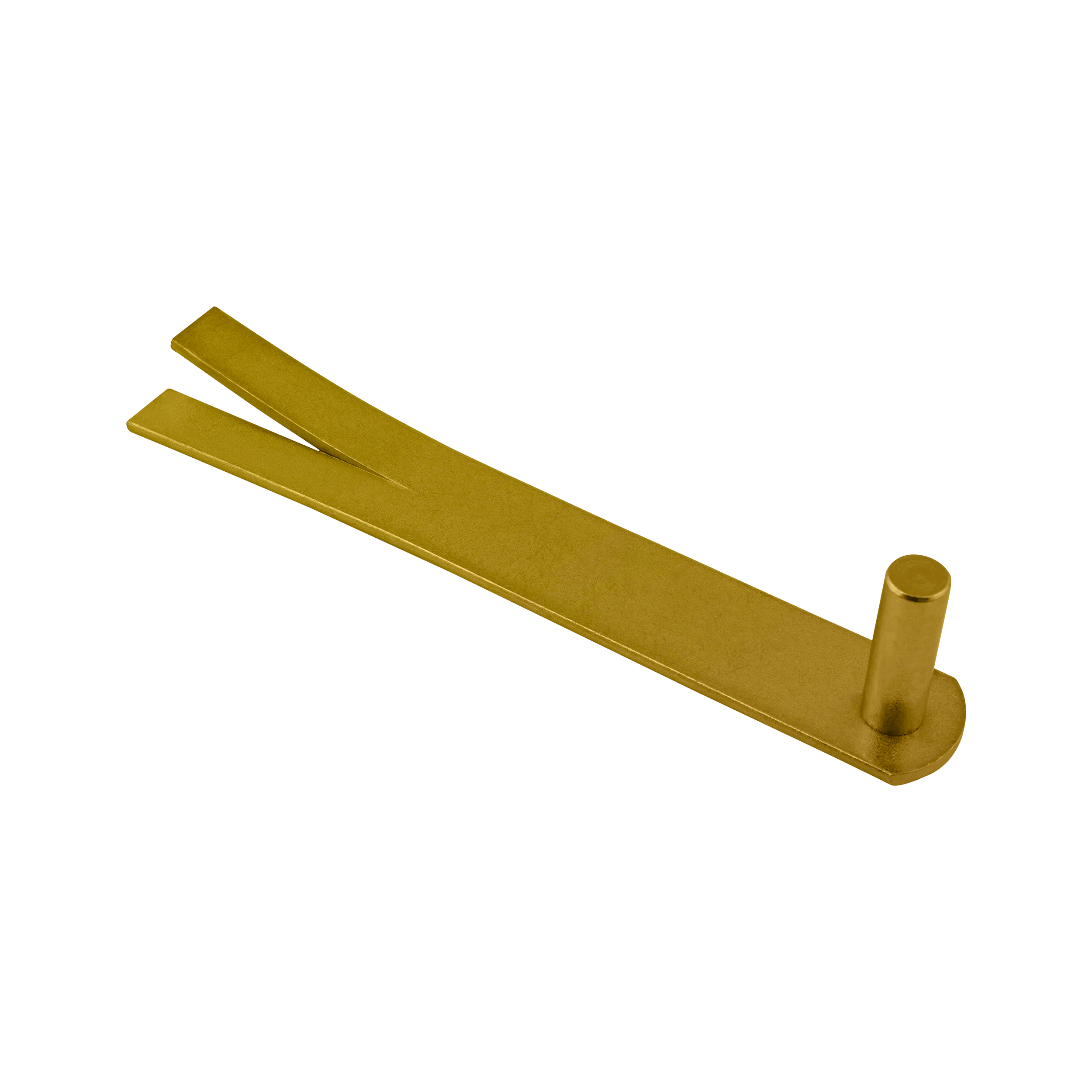 Uchwyt czopowy ozdobny do zawiasów bramowych CM 16, 255 mm, Złoty, 16 mm, 255x44x6,0 mm, ujęcie 2.