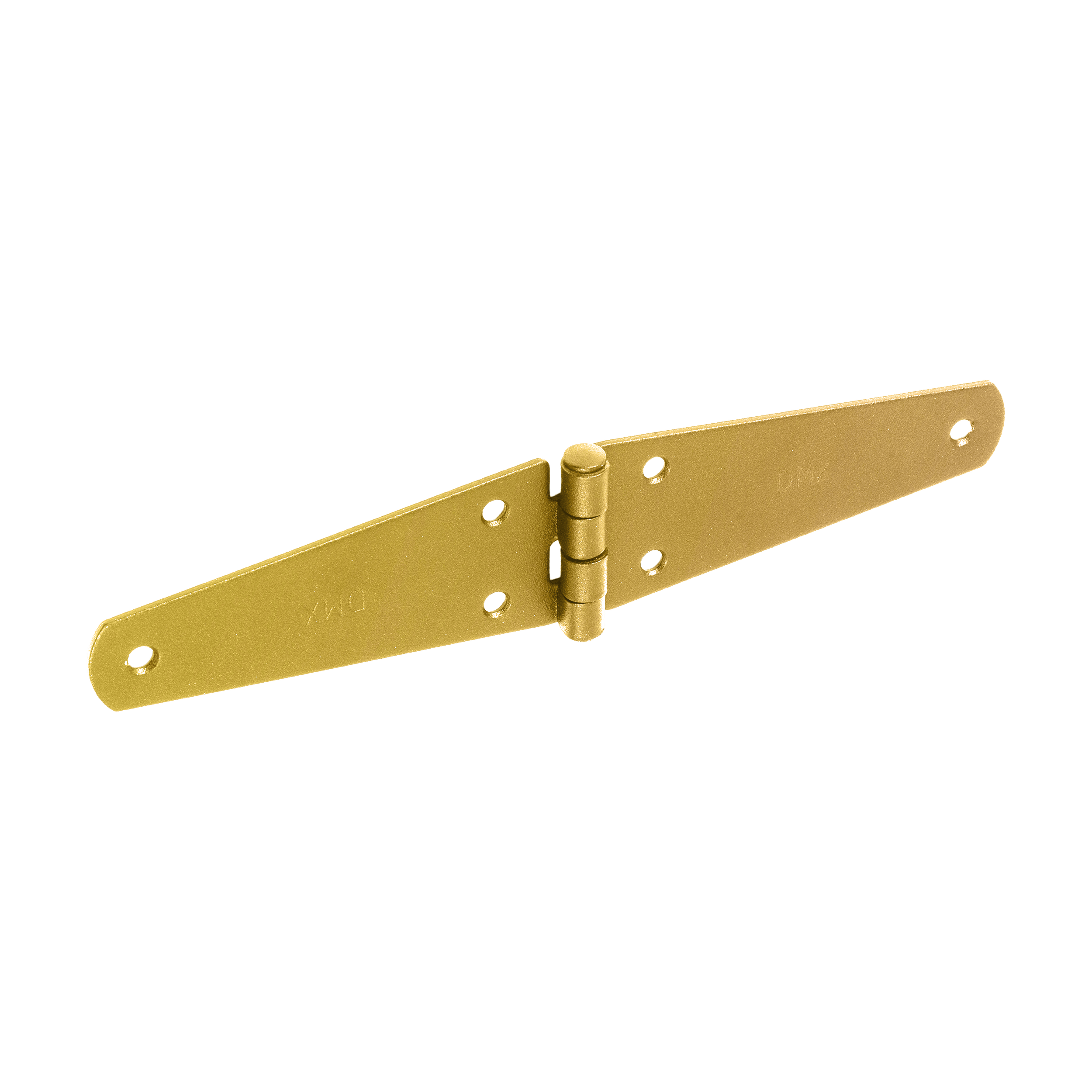 Zawias trójkątny pasowy płaski do drzwi i okiennic ZTS 250, 250 mm, Złoty, 45 mm, 250x45x2,0 mm.