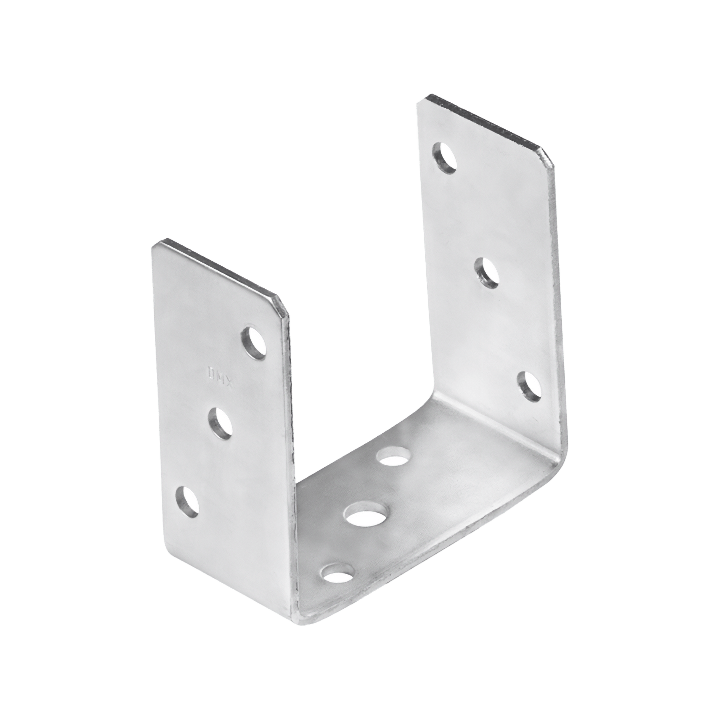 Podstawa słupa kotwa przykręcana do betonu typ U uniwersalna PSO, 120 mm, srebrny, 121x120x60x4,0 mm.