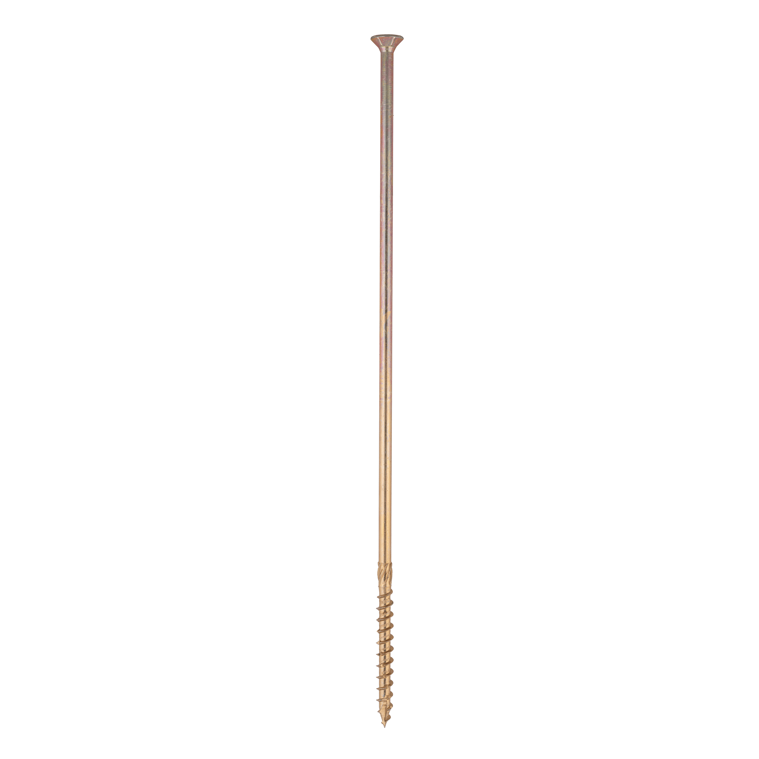Wkręty ciesielskie do drewna stożkowe TORX - CS | 10 x 380 mm | Złoty | 50 szt Wkręty ciesielskie do drewna stożkowe TORX CS, 10x380 mm, Złoty, 50 szt., 10x380 mm.