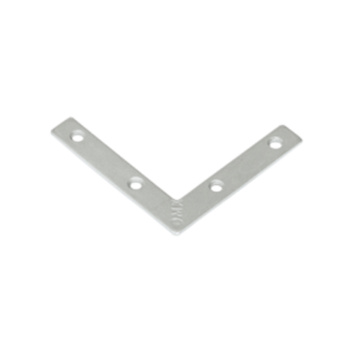 Narożnik okienny montażowy NA 60, 60x10 mm, 2 mm, srebrny, 60x60x10x2,0 mm, Stal konstrukcyjna DC01, w zestawie elementów.