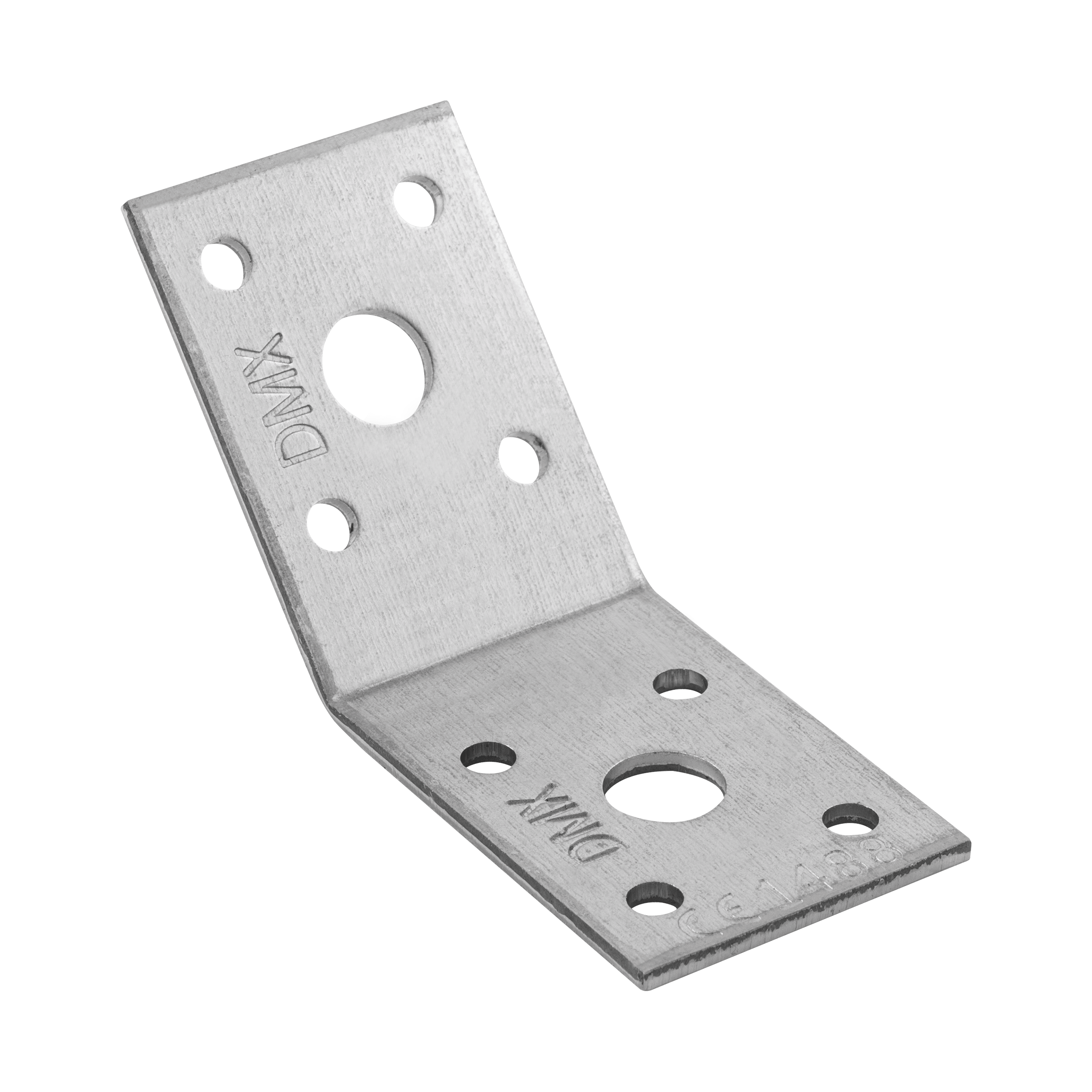 Kątownik ciesielski 135⁰ równoramienny KLR 1, 50x50x35 mm, 2, 5 mm, 50x50x35x2,5 mm, srebrny, Stal konstrukcyjna DX51D, w zestawie elementów.