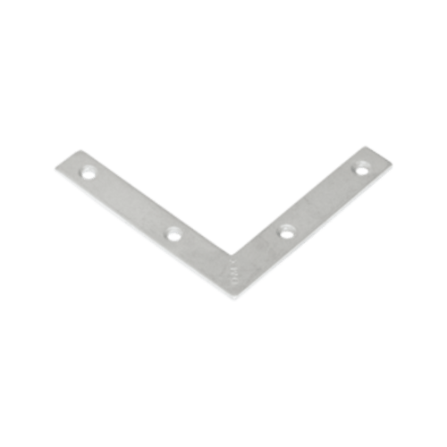 Narożnik okienny montażowy NA 75, 75x12 mm, 2 mm, srebrny, 75x75x12x2,0 mm, Stal konstrukcyjna DC01, w zestawie elementów.