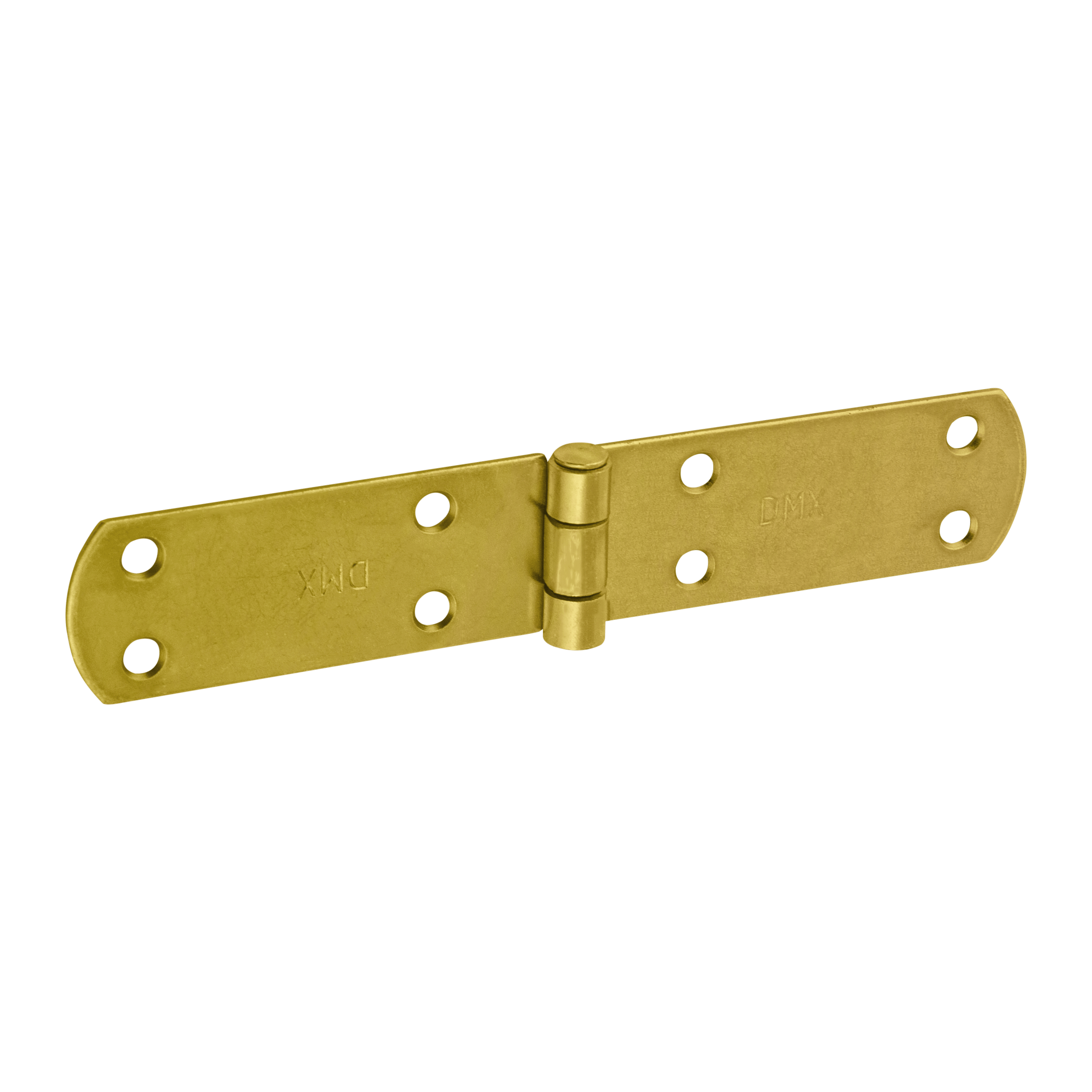 Zawias francuski pasowy płaski do drzwi i okiennic ZF 180, 180 mm, Złoty, 33 mm, 180x35x2,5 mm.