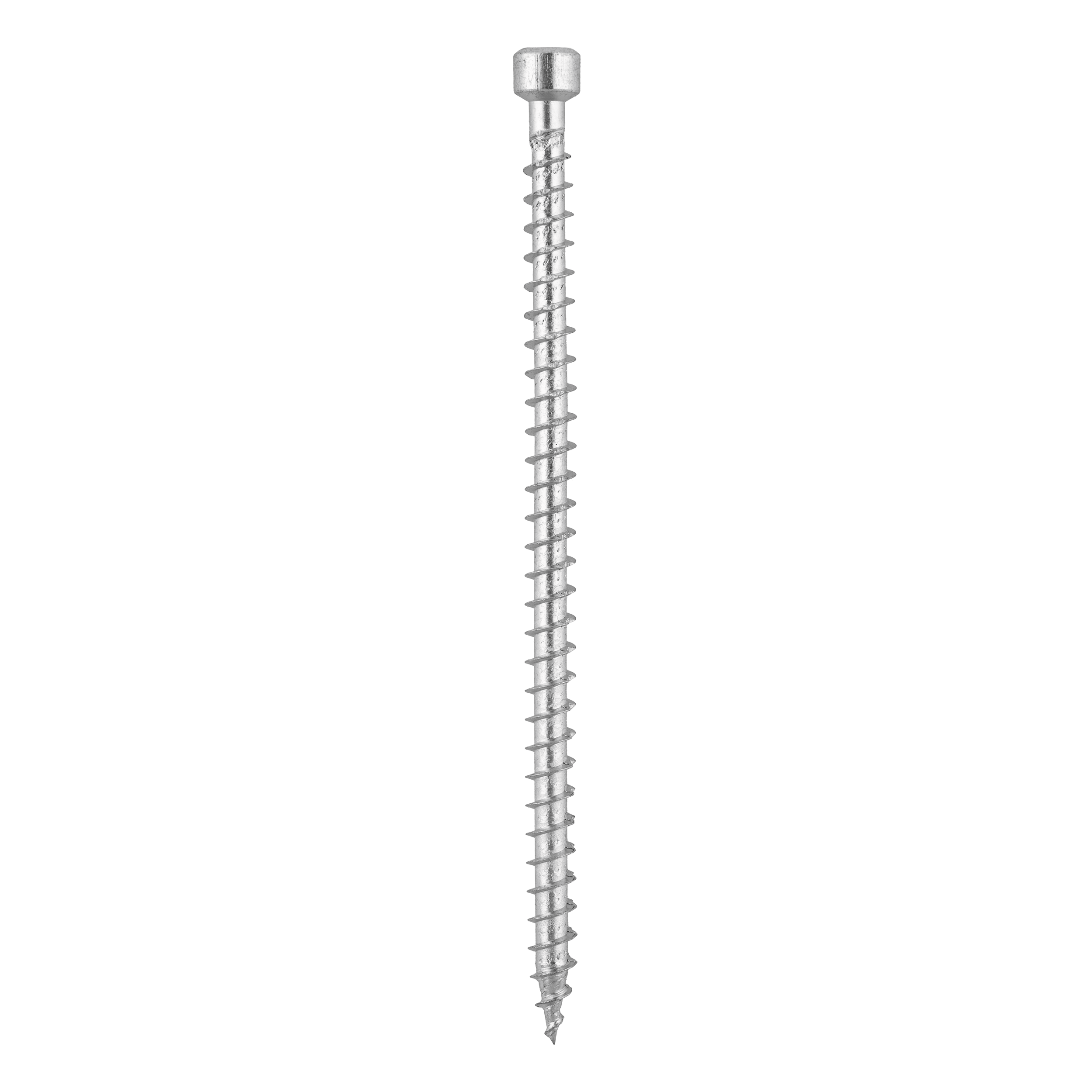 Wkręty z pełnym gwintem konstrukcyjne z łbem walcowym TORX CPW, 6x120 mm, srebrny, 100 szt., 6x120 mm, Hartowana stal węglowa.