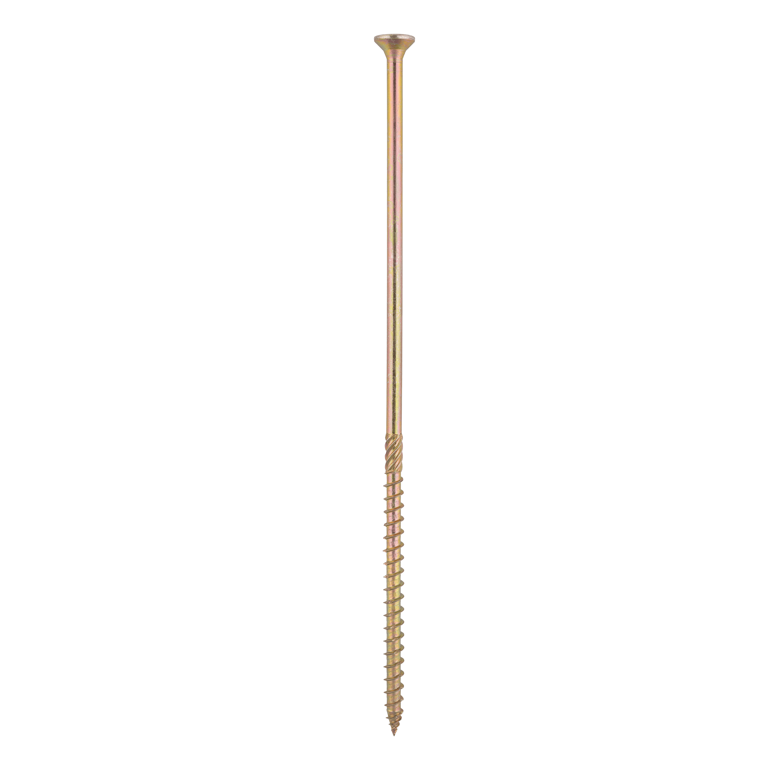 Wkręty ciesielskie do drewna stożkowe TORX CS, 8x260 mm, Złoty, 50 szt., 8x260 mm.