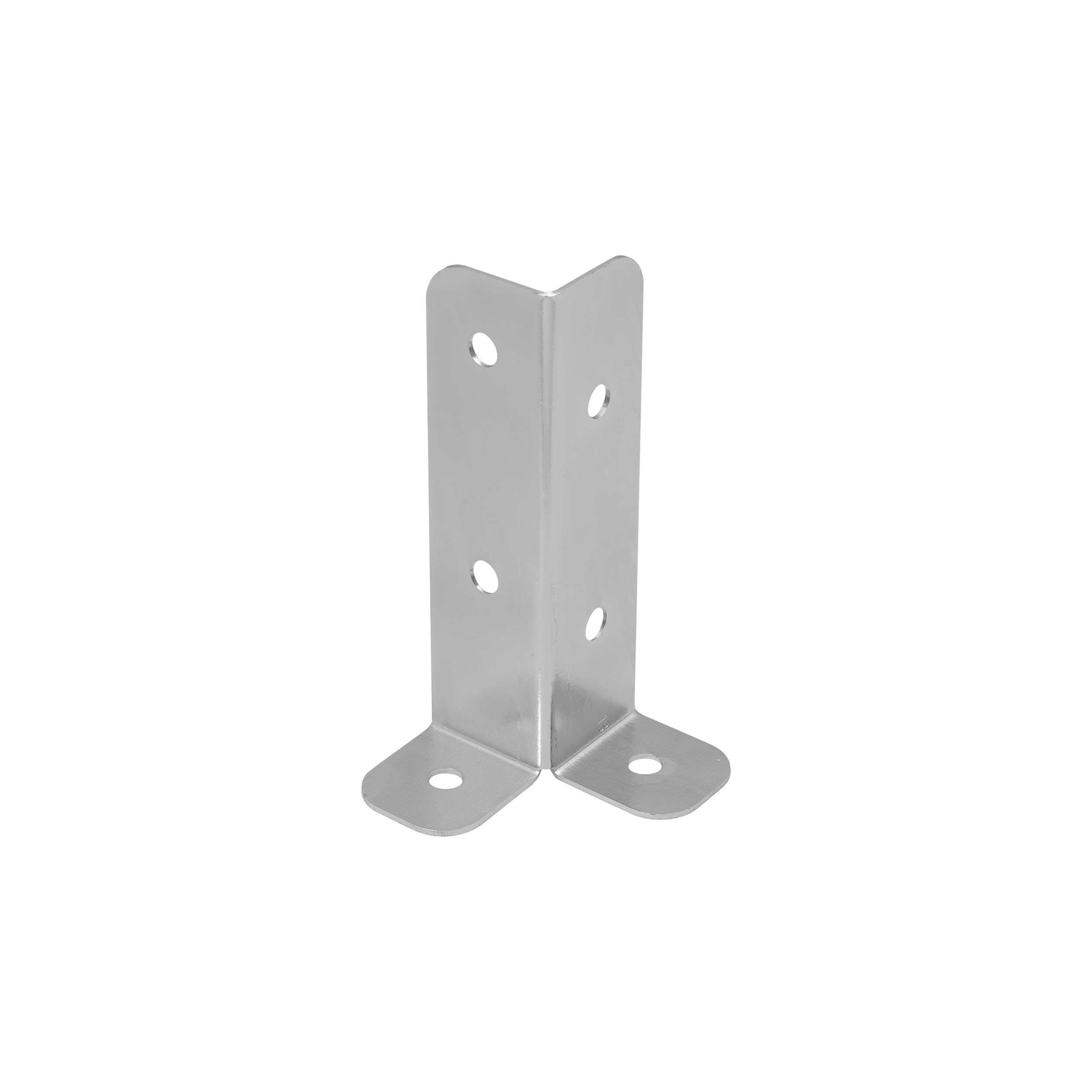 Podstawa słupa kotwa przykręcana narożna - PSB | 45-70 mm | Srebrny Podstawa słupa kotwa przykręcana narożna PSB, 45-70 mm, srebrny, 45x45x170x2,0 mm.