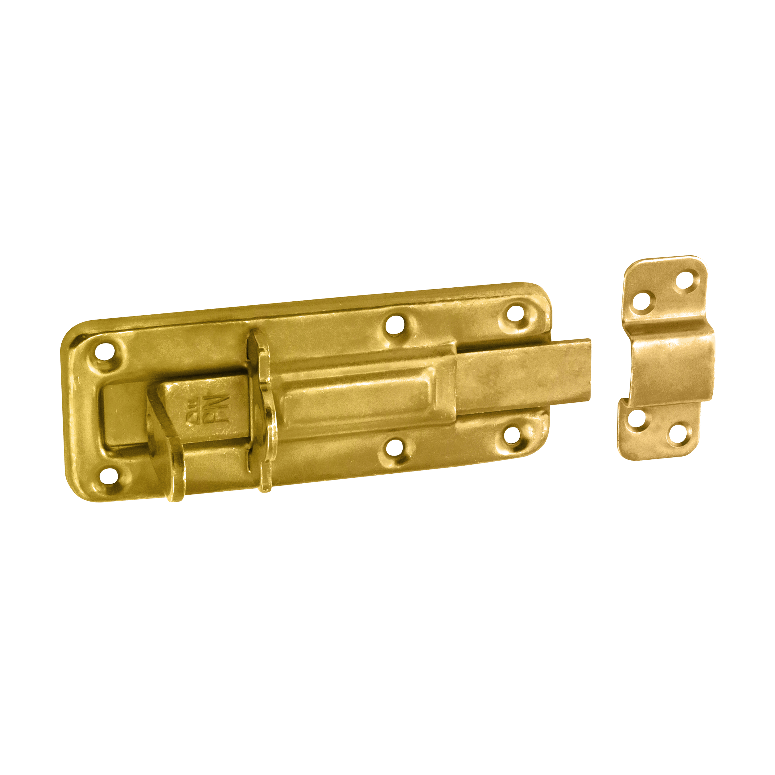 Zasuwka zamknięcie z ryglem prostym do furtek - WZTW | Złoty | 120 mm Zasuwka zamknięcie z ryglem prostym do furtek - WZTW | Złoty | 120 mm