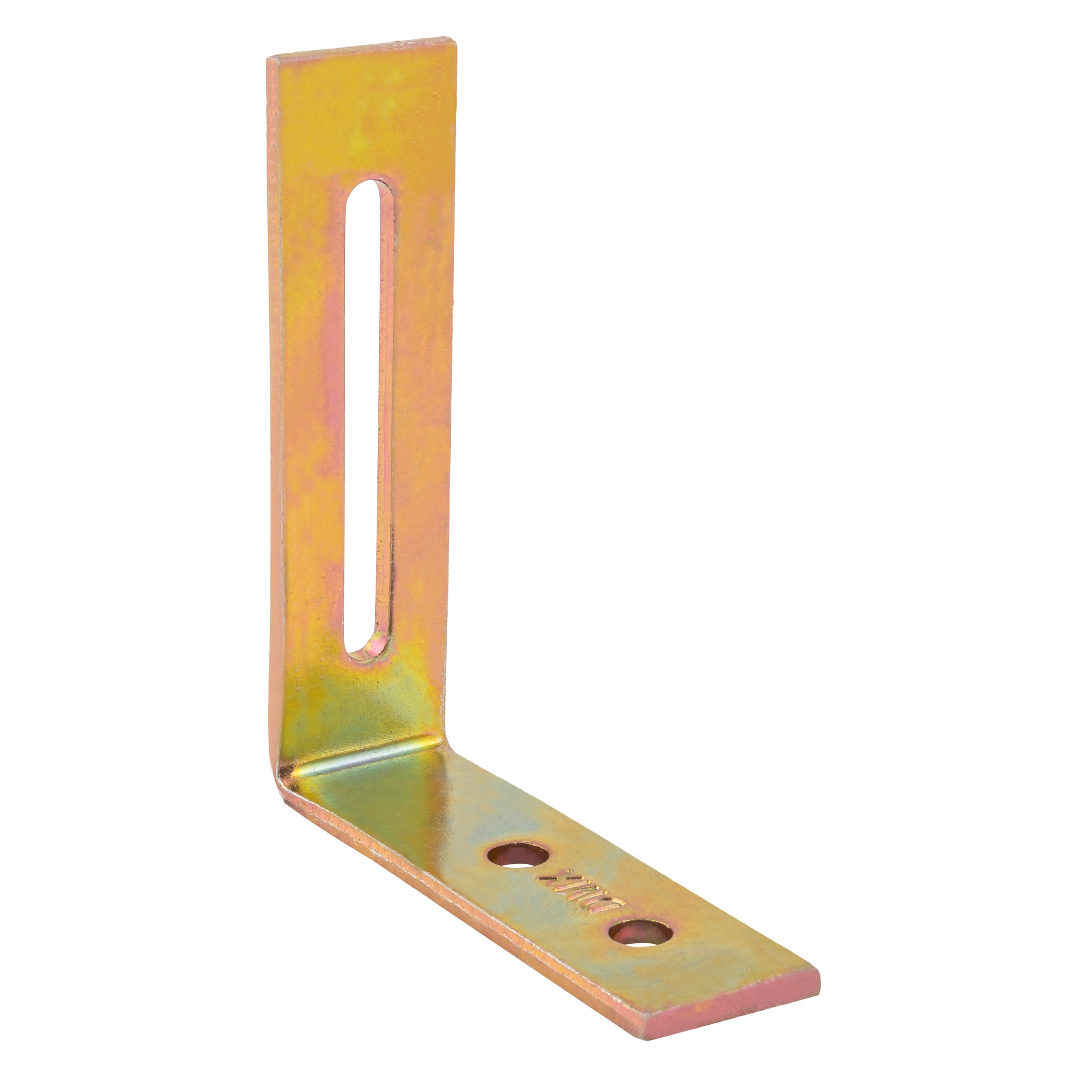 Kątownik uniwersalny stalowy z regulacją - KR 1 | 75x65x20 mm | 3 mm | Złoty